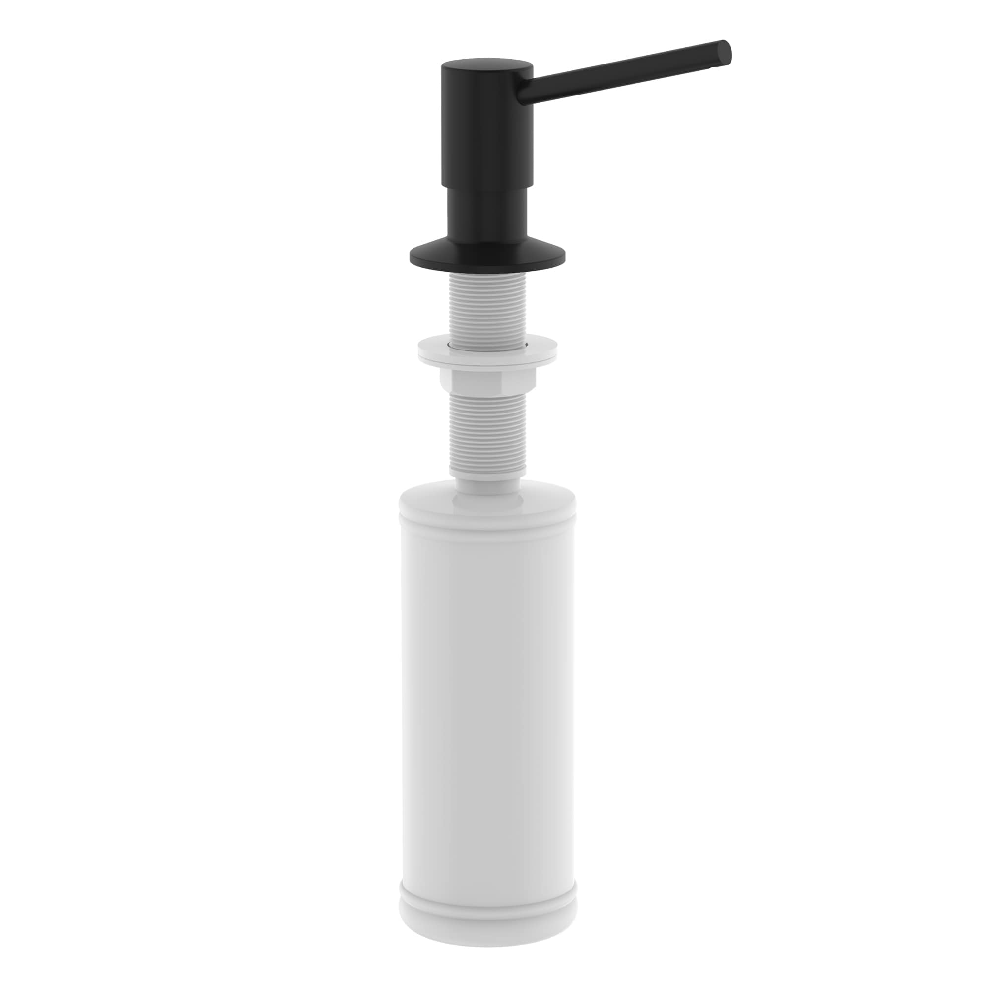 Ruvati MATTE BLACK 12 Capacity Freestanding Soap and Lotion Dispenser