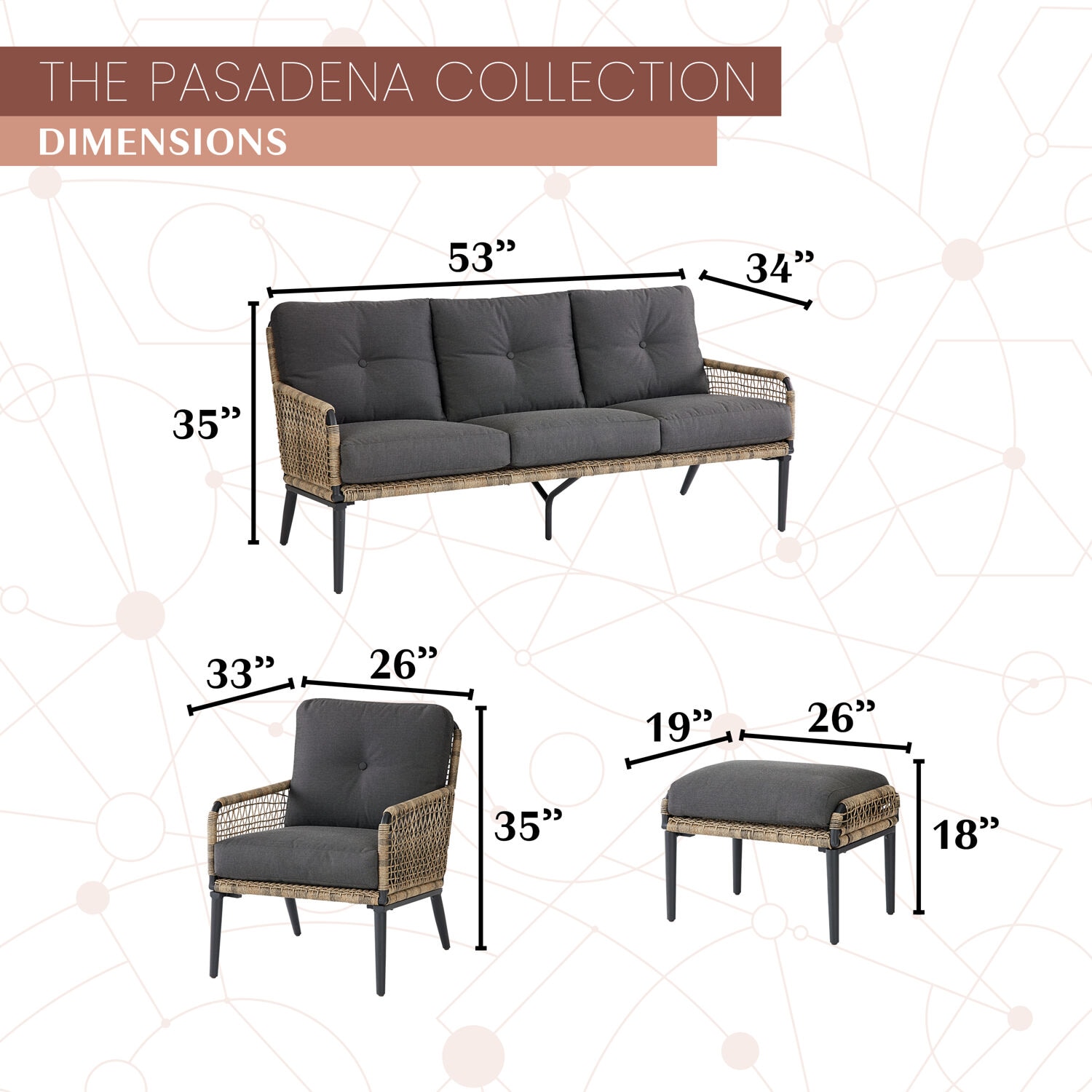 Mod Furniture PAS6PCFP-CHR Patio-Conversation-Sets - View #3