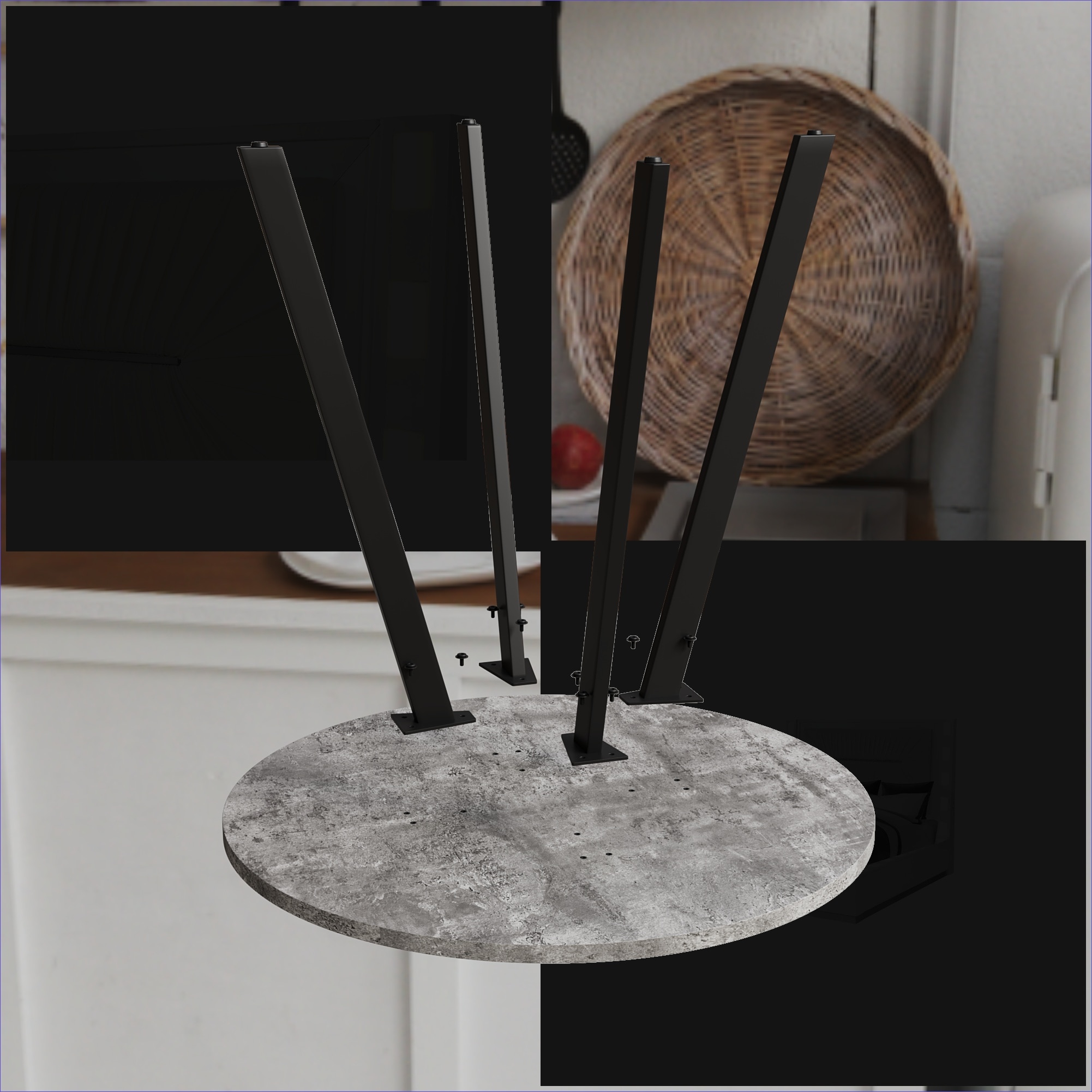 Watnature GLH1NOTRUM43 Dining-Tables - View #3