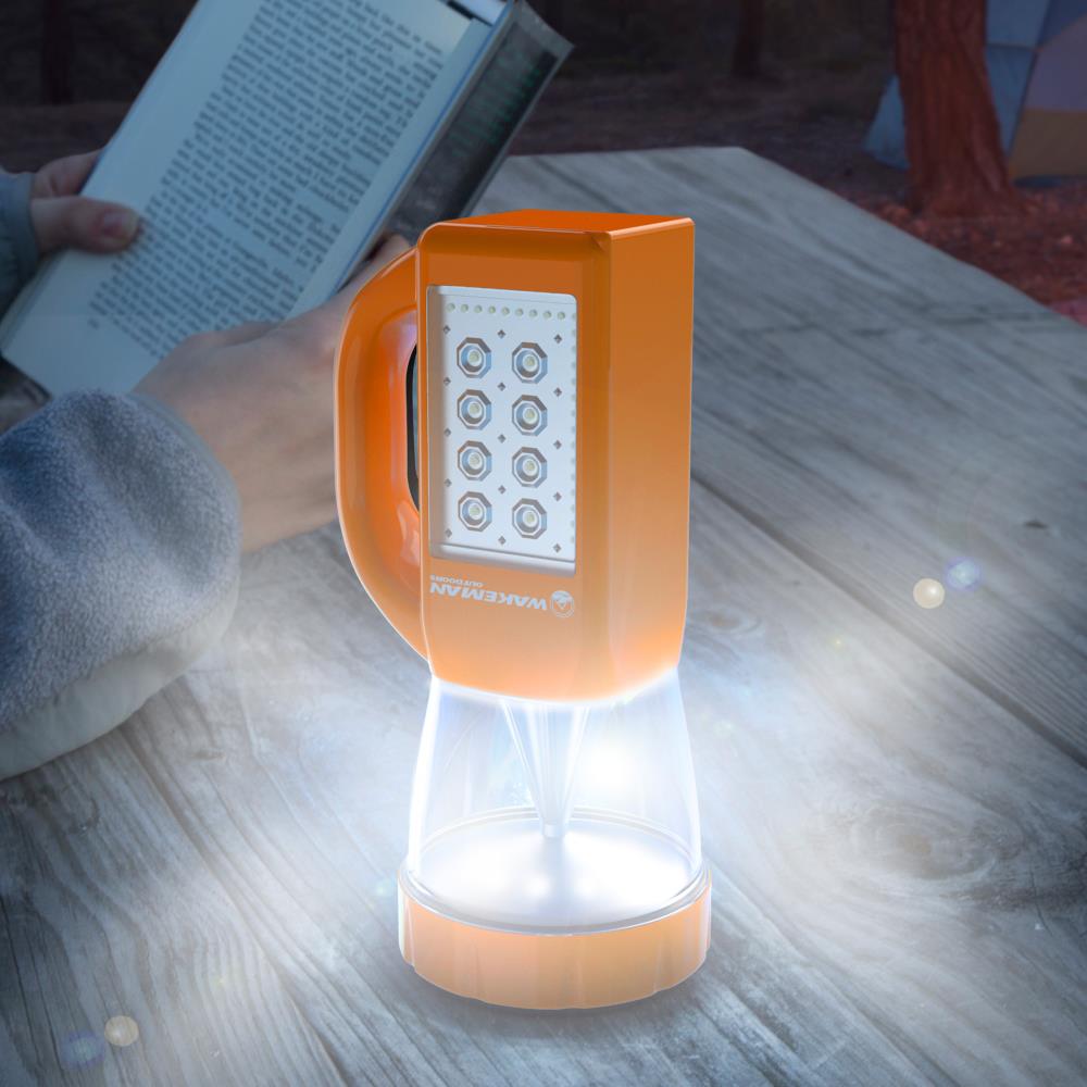 Leisure Sports 3-in-1 Lightweight LED Lantern Flashlight Combo- Portable  Camping Lamp with Side Panel Light by Leisure Sports (Orange) in the Camping  Lanterns department at