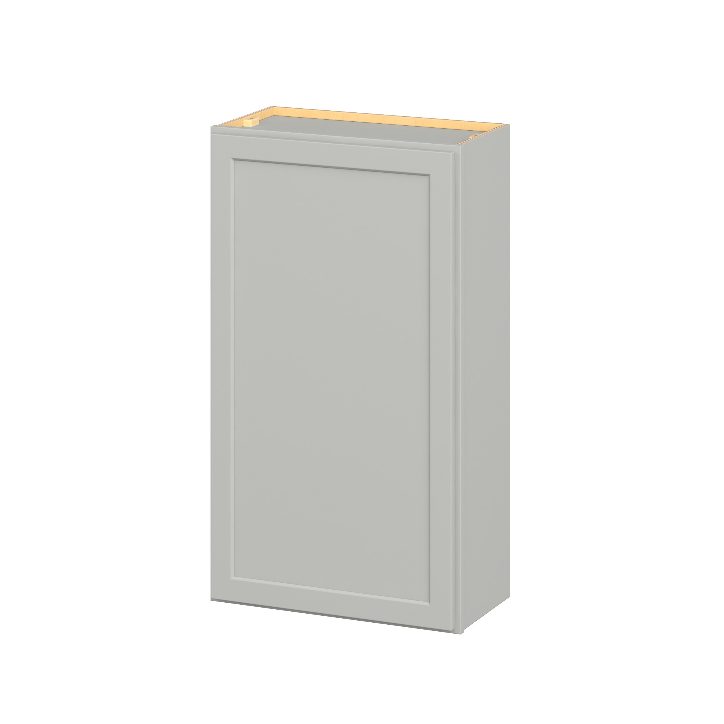 Hugo&Borg W2442(L/R)-JA PRO Jasper 24-in W x 42-in H x 12-in D Whisper Gray Wall Ready to assemble Plywood Cabinet (Flat Panel Shaker)