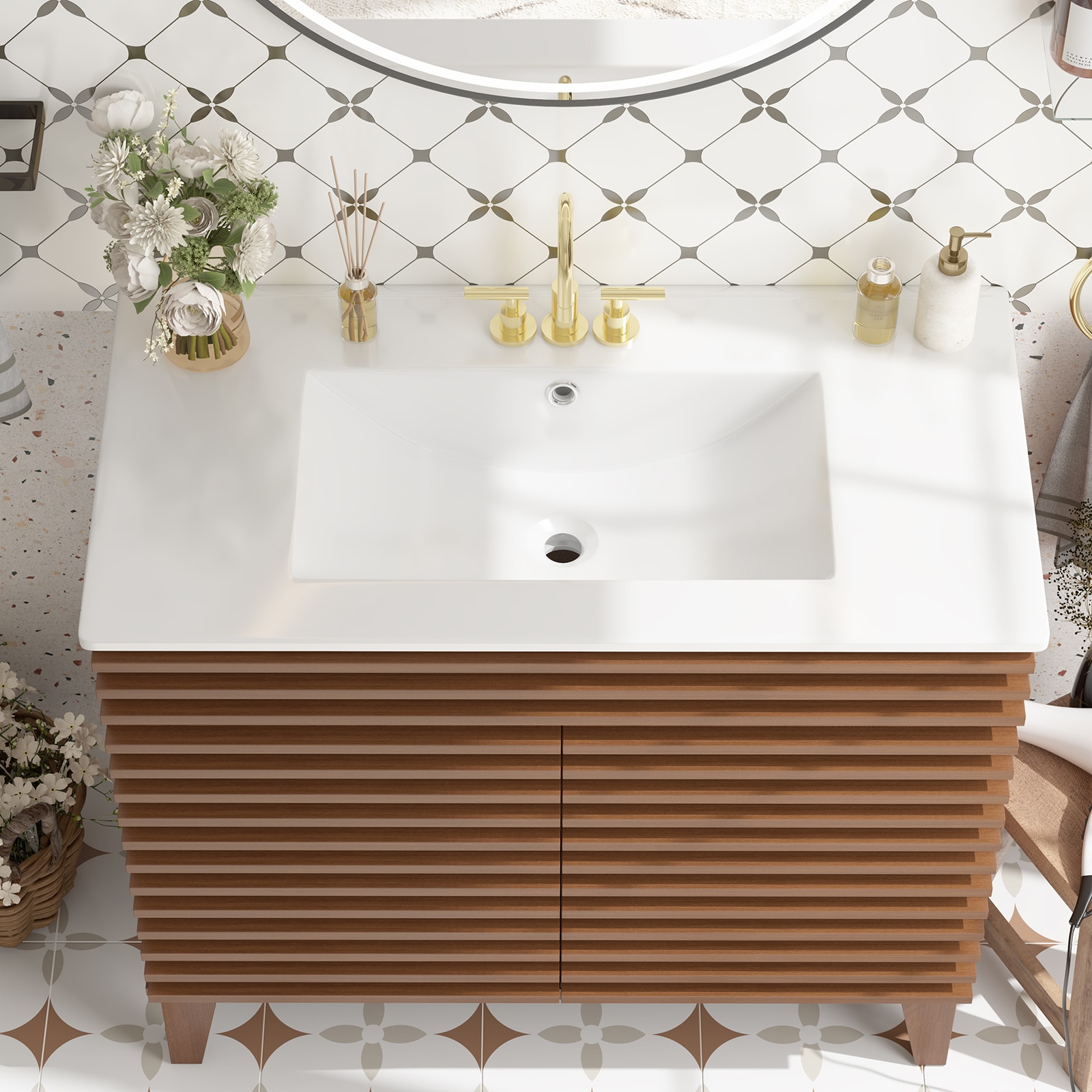 LUXEYARD LO-BSK36V1-ZJL Vanity-Tops - View #2