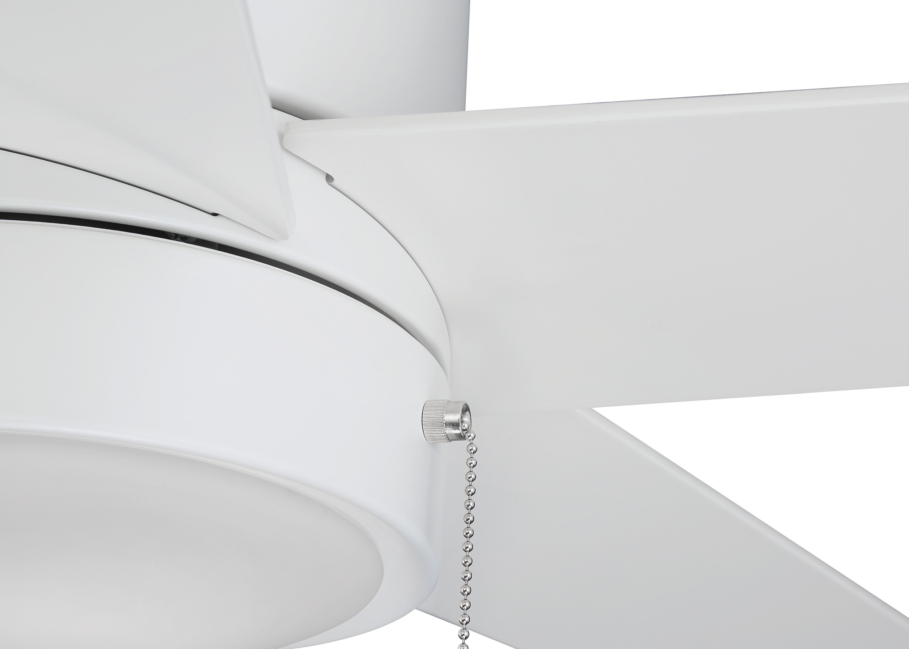 Harbor Breeze Quonta 52-in White Integrated LED Indoor Flush Mount Ceiling  Fan with Light (5-Blade)