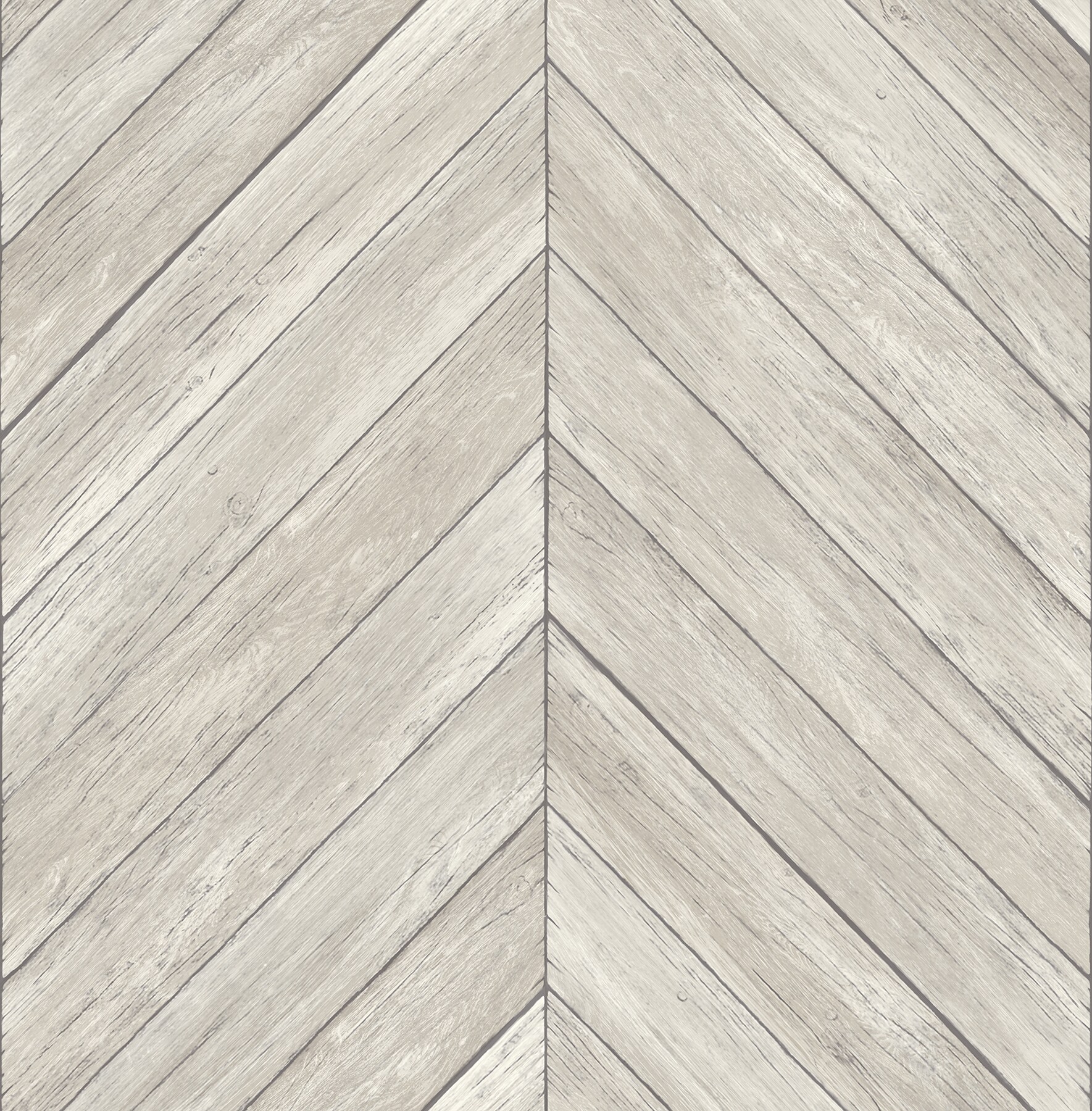A-Street Prints 2922-24005 Trilogy 56.4-Sq. Feet Light Grey Non-woven Chevron Unpasted Wallpaper