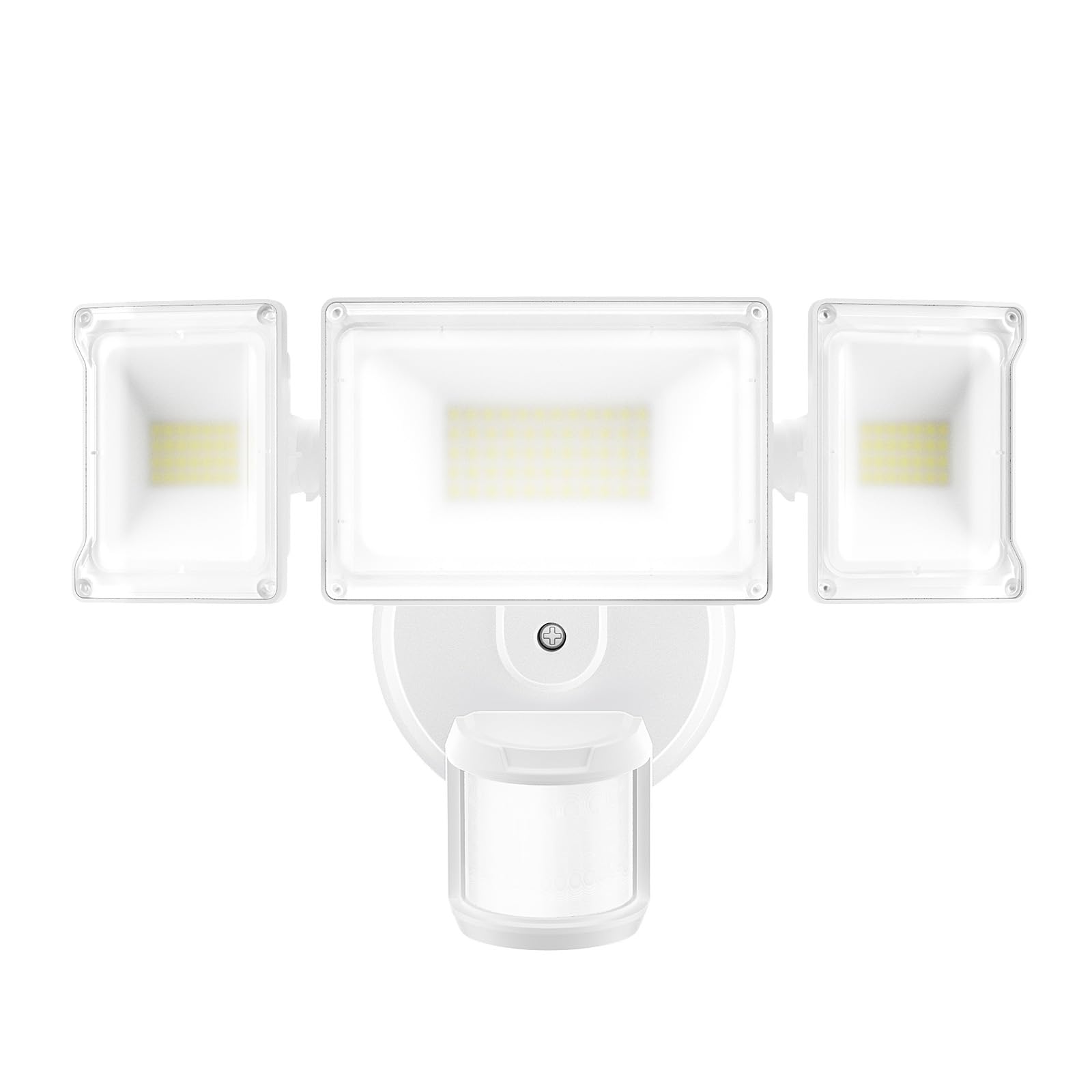 Oyezvary  75W motion sensor outdoor flood light 7000 lumen 6500K daylight IP65 waterproof dusk to dawn wired lighting for yard garage 1 Piece