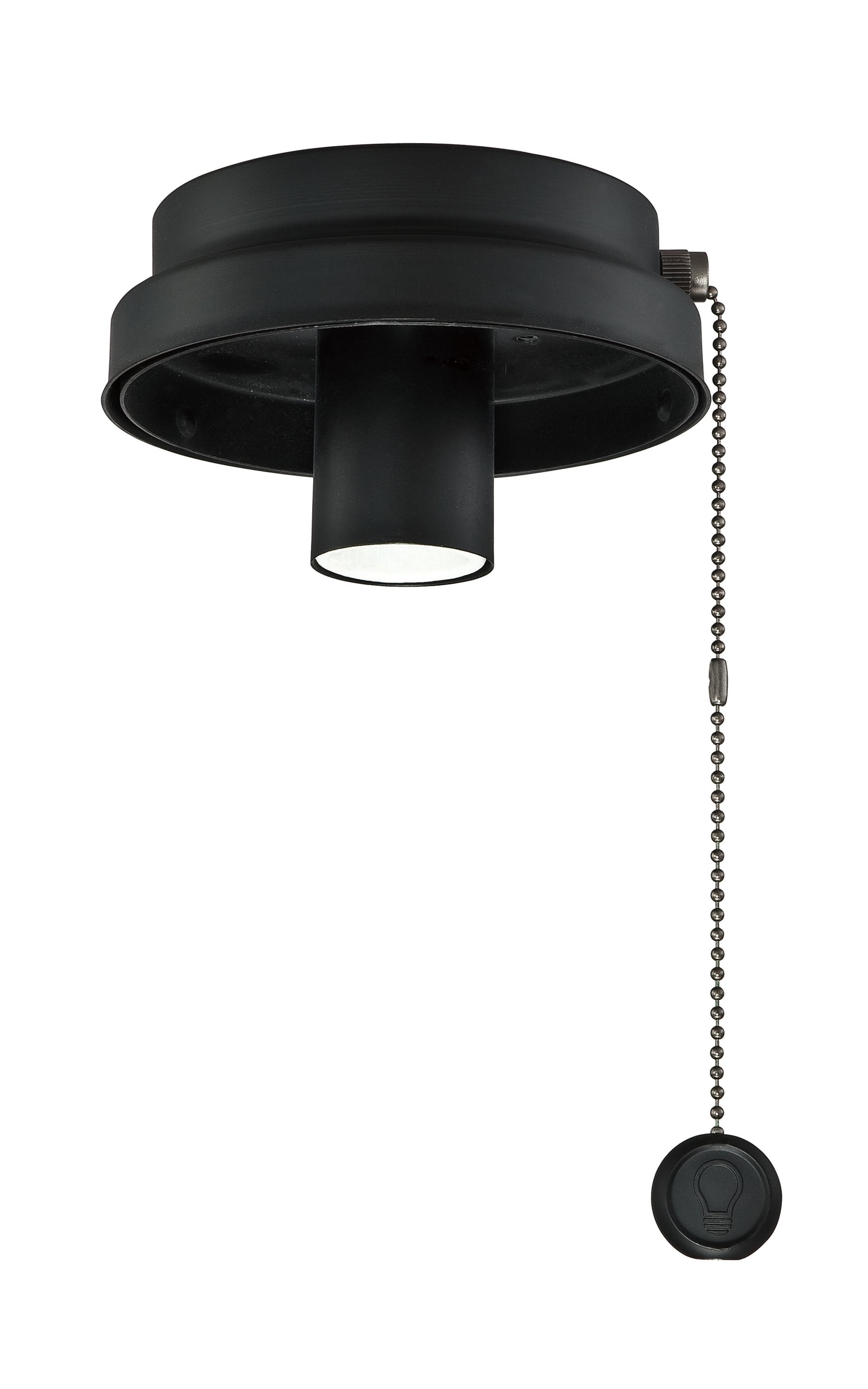 Fanimation F6BL 5.14-in 1 -Light Black LED Ceiling Fan Light Kit