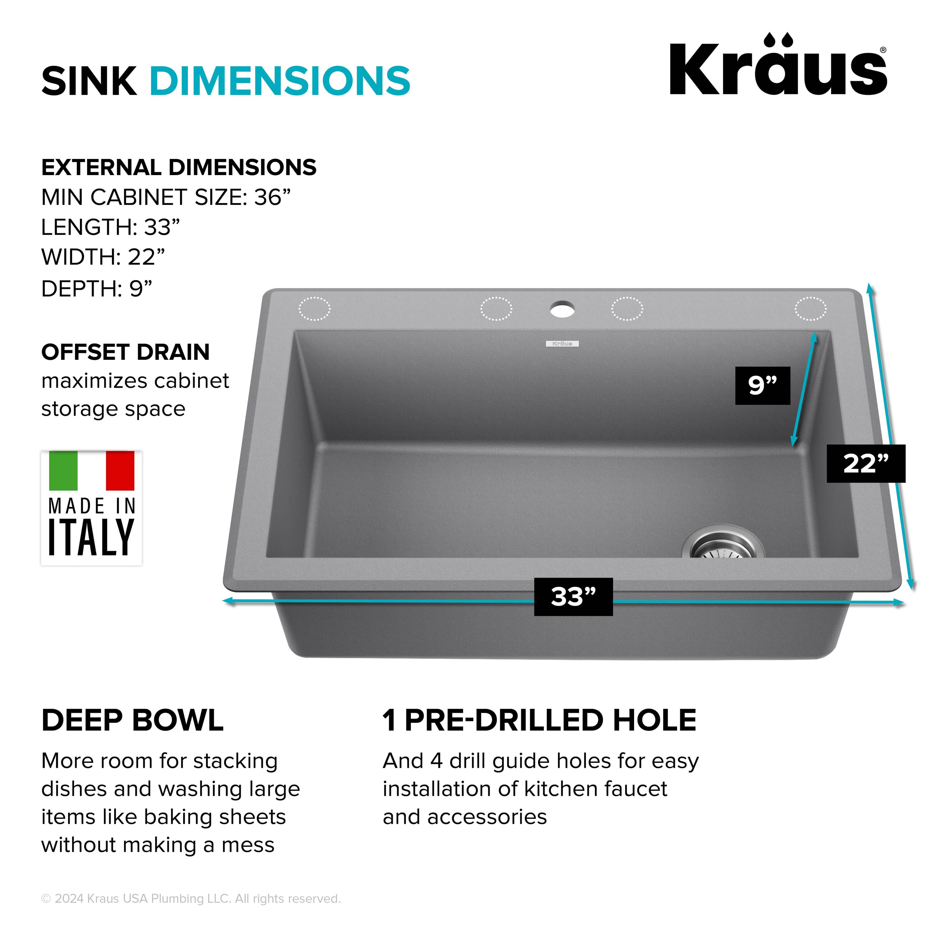 Kraus KGD-54GREY Kitchen-Sinks - View #6