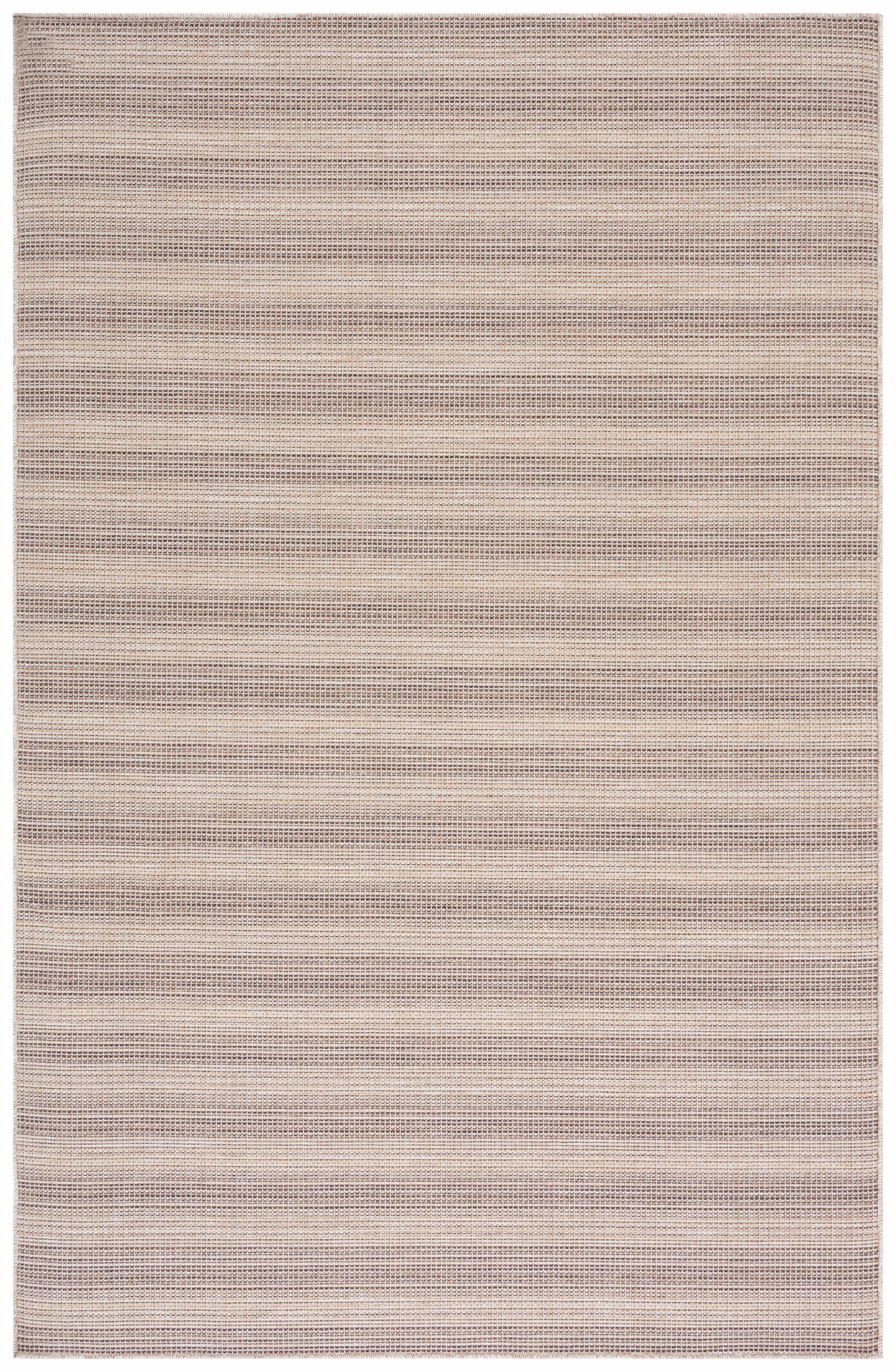 Safavieh HTN231T-6 6 x 10 (ft) Loomed Brown/Multi Rectangular Indoor/Outdoor Stripe Mid-Century Modern Area rug