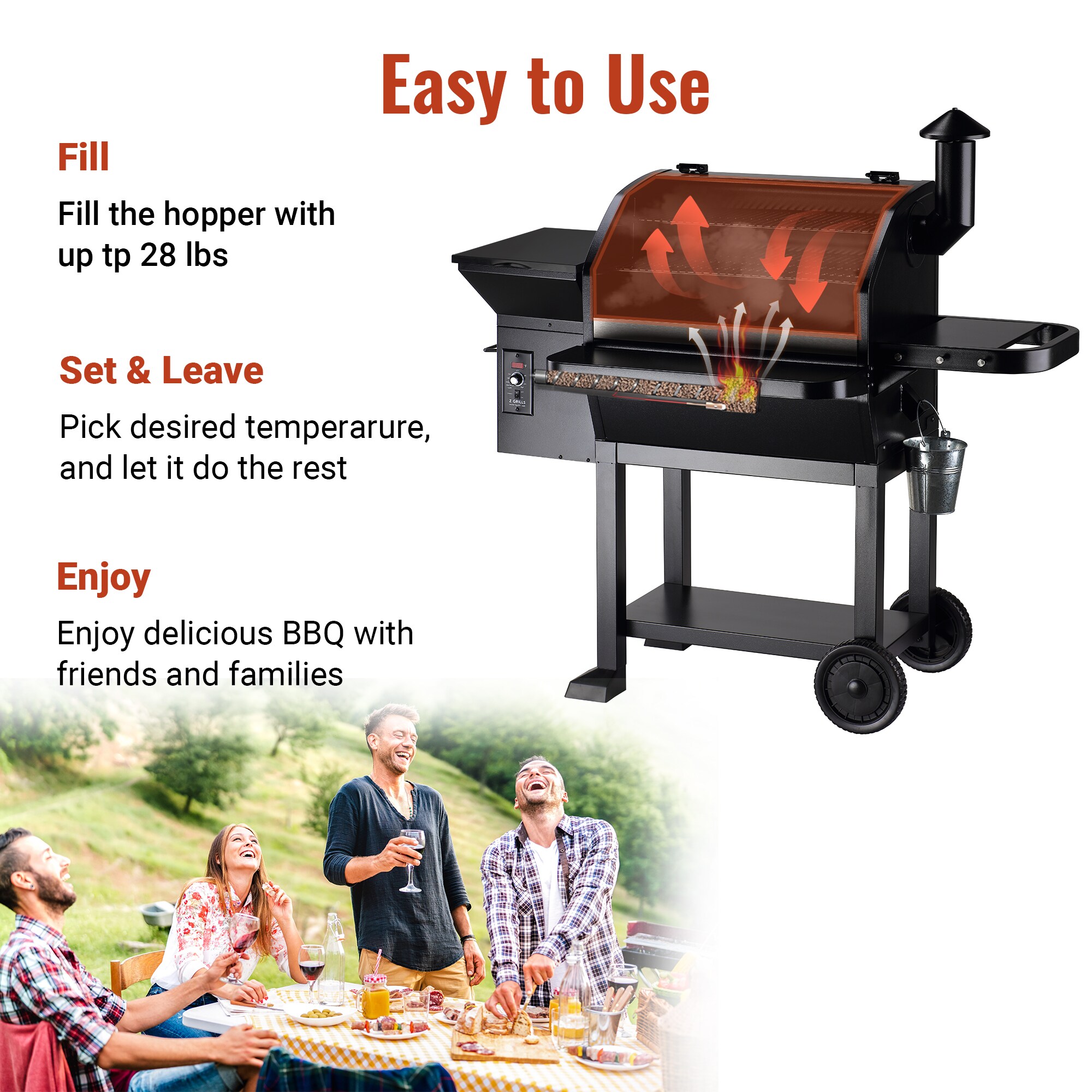 Z GRILLS ZPG-10002B Pellet-Grills - View #14