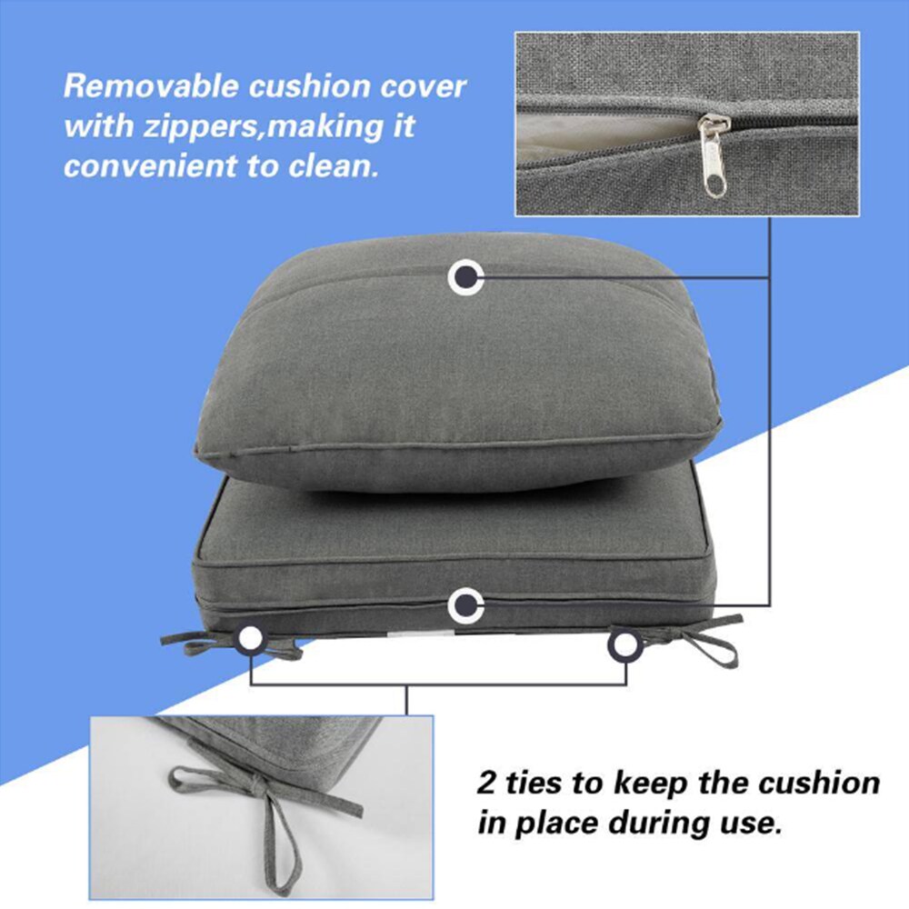 EXTRAUP YHLEUAYNCB01-GY Patio-Furniture-Cushions - View #4