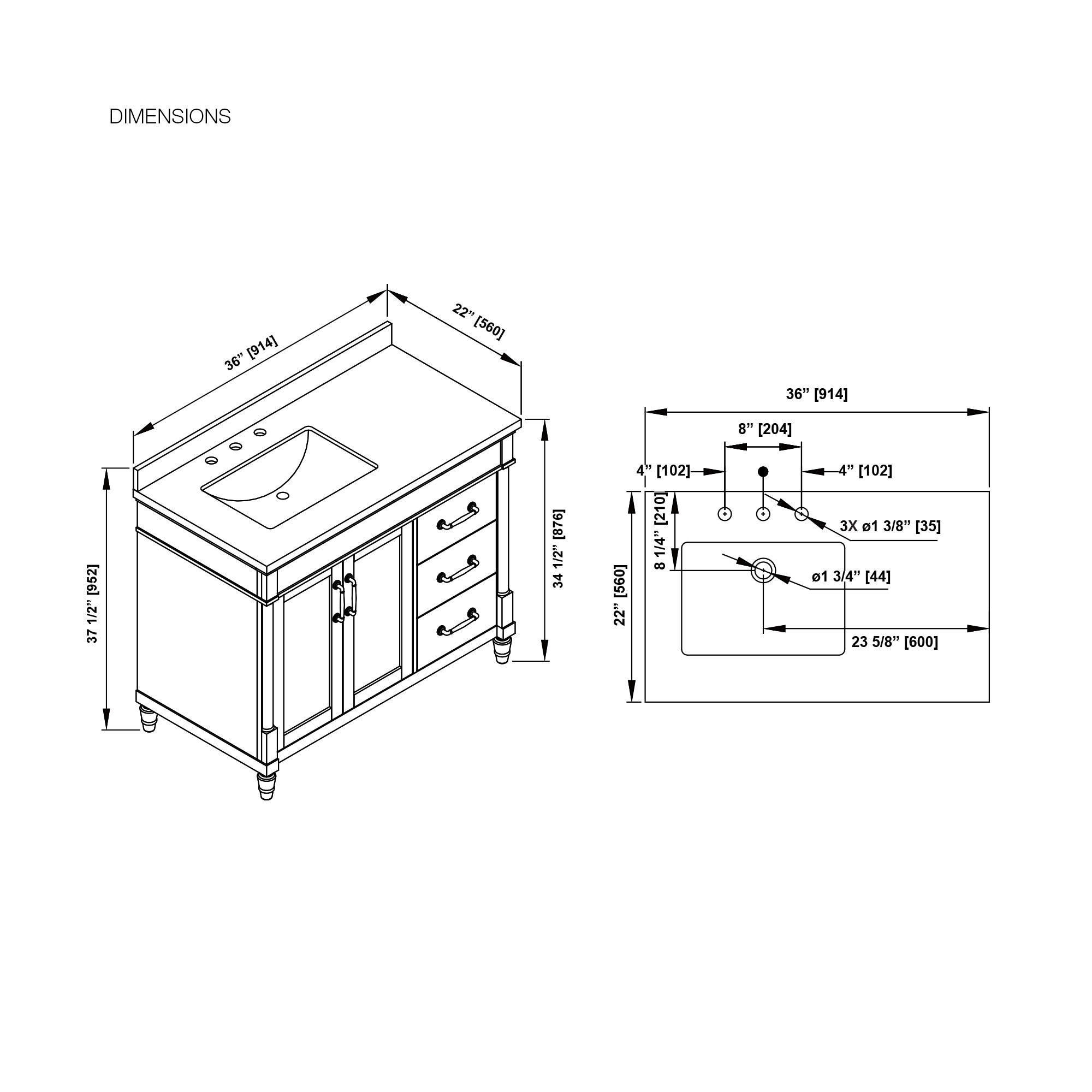 OVE Decors 15VVA-HIGH36-138 Bath-Vanity-Combo - View #3