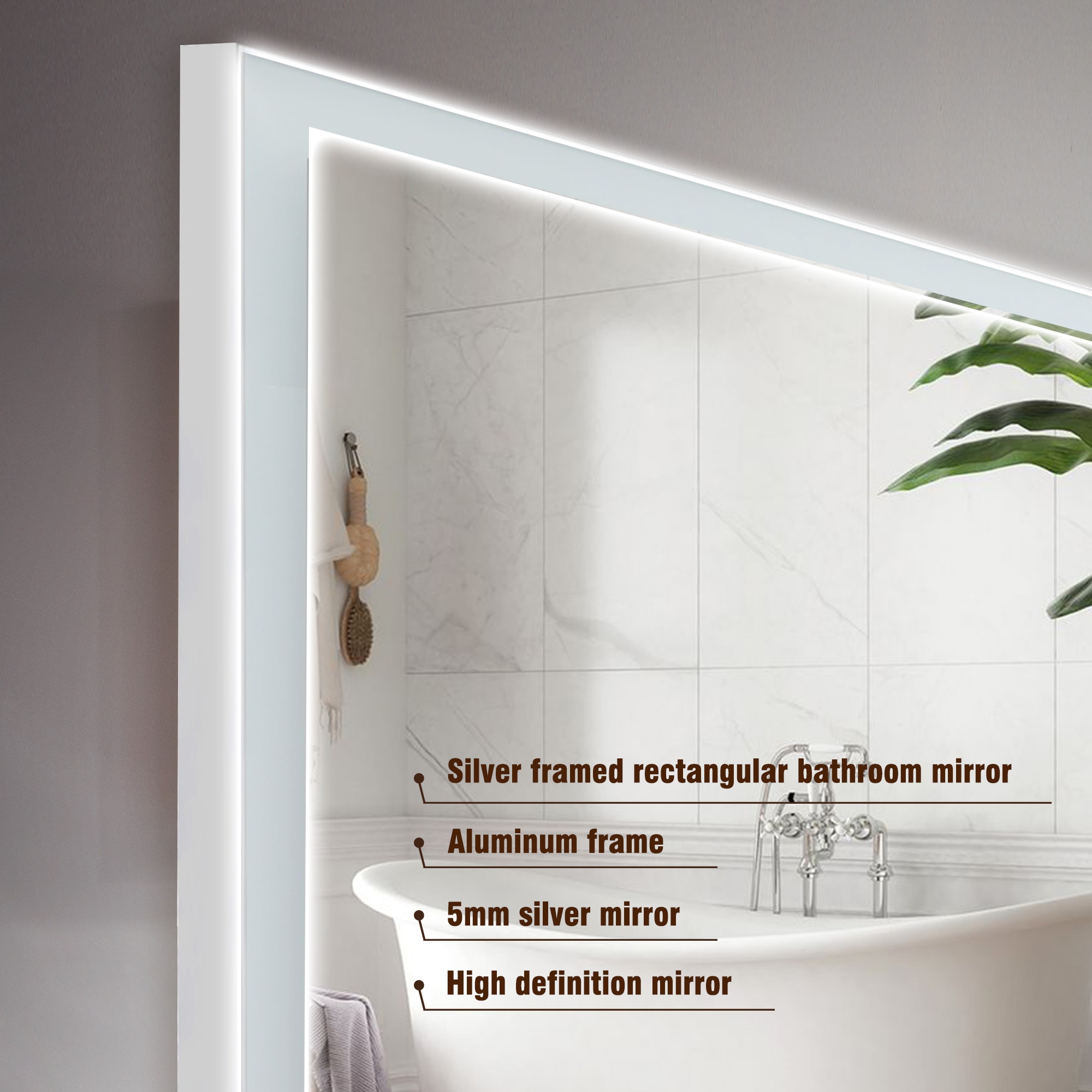WELLFOR GIZQCS89P00 Framed-Bath-Mirrors - View #8