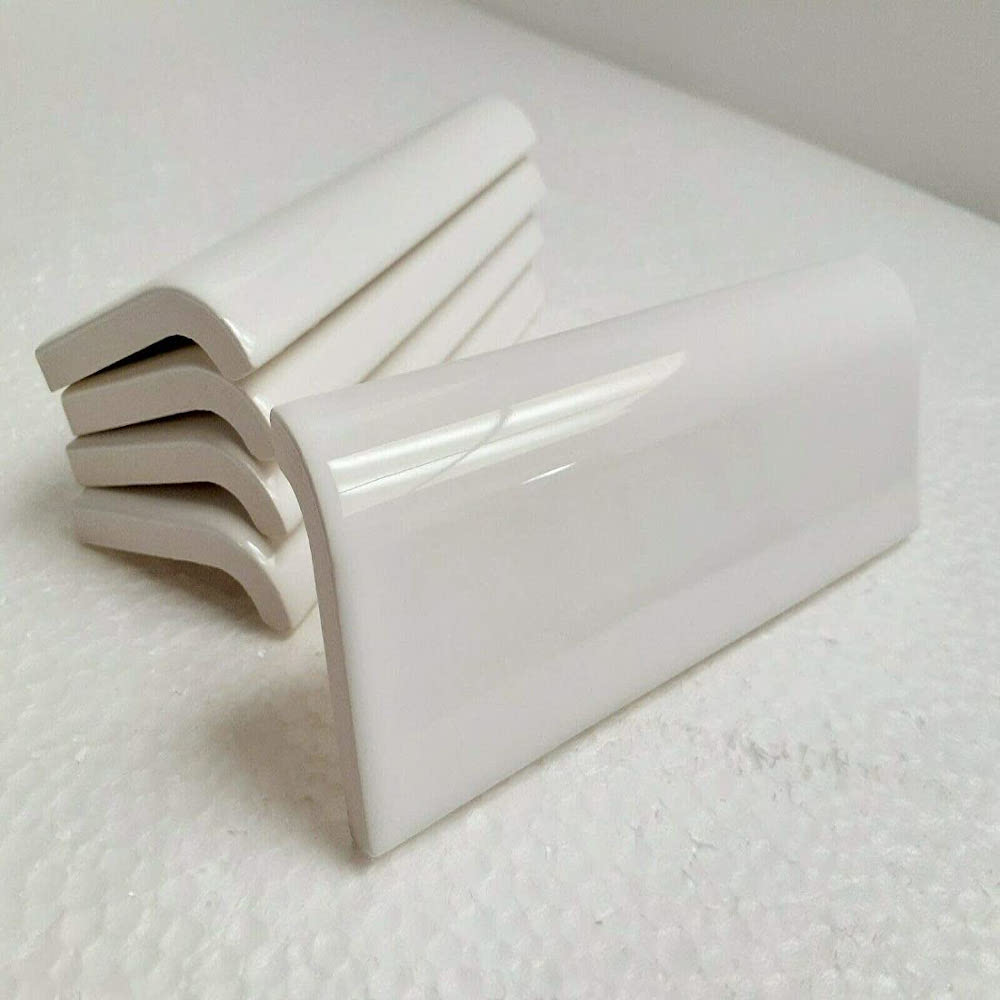Daltile 30237 24-Pack White 4-in x 6-in Ceramic Bullnose Tile (24-sq. ft/ Carton)