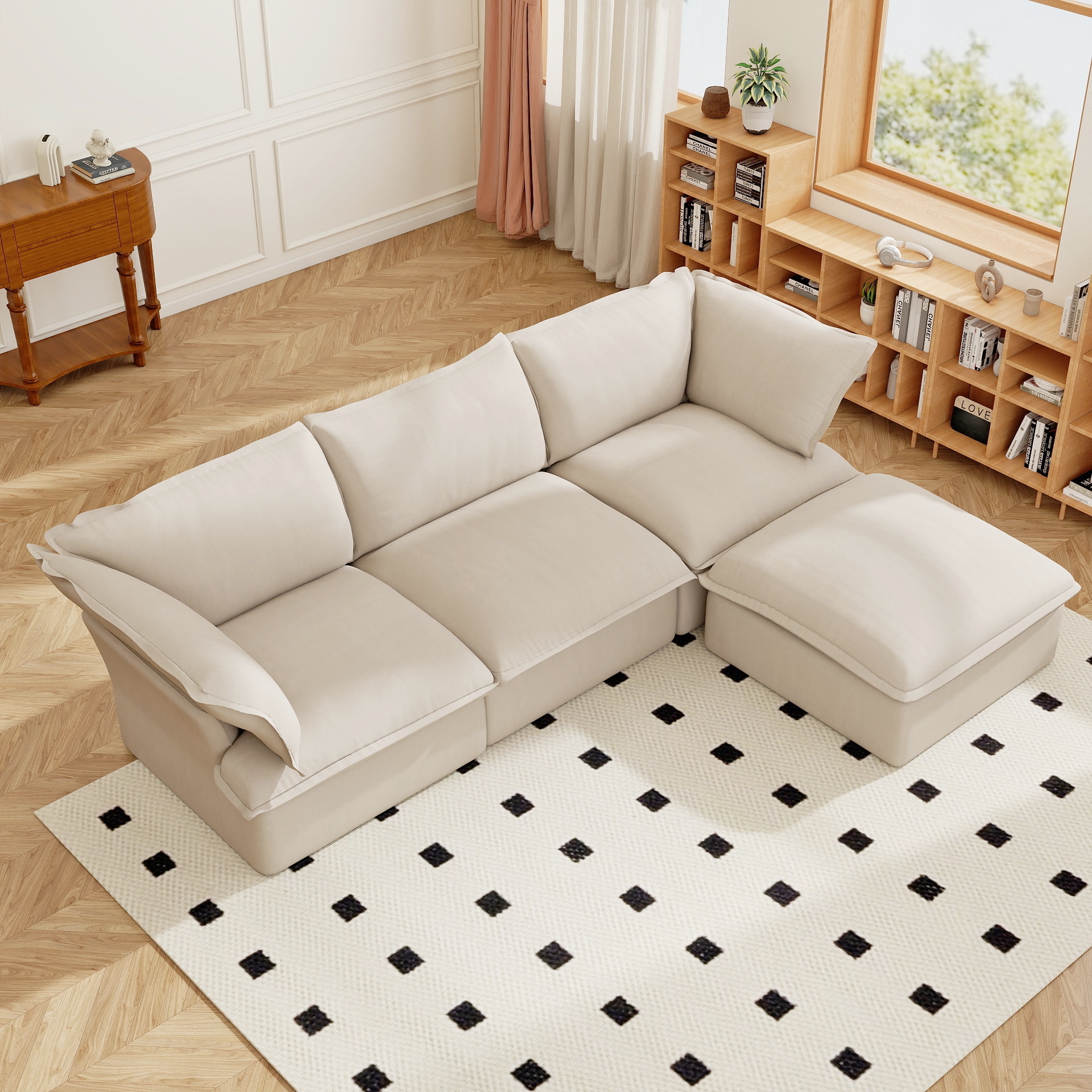BuotiqHom DH-S3+1-120BE Sofas-Loveseats - View #5