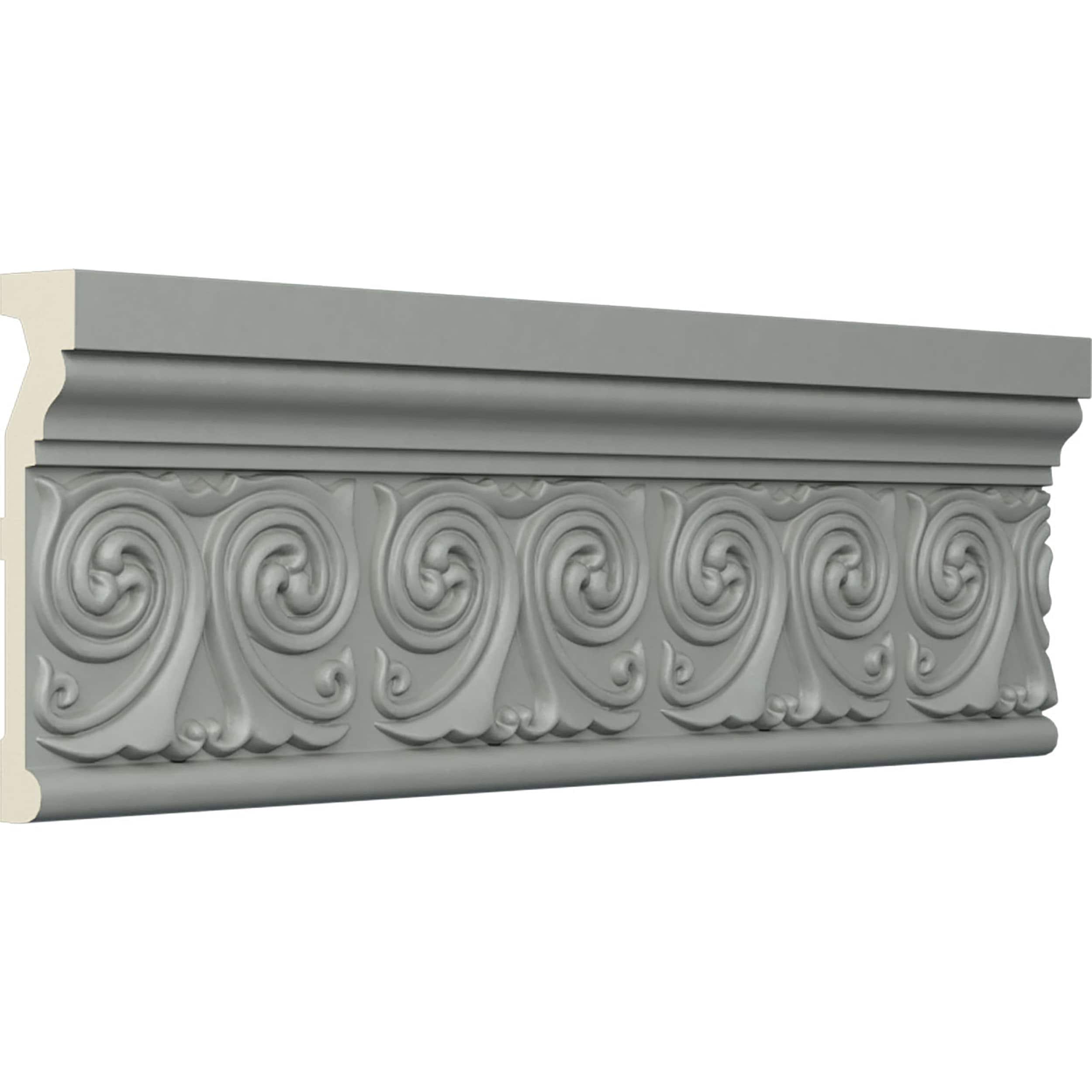 Ralston White Polyurethane Decorative Chair Rail Moulding