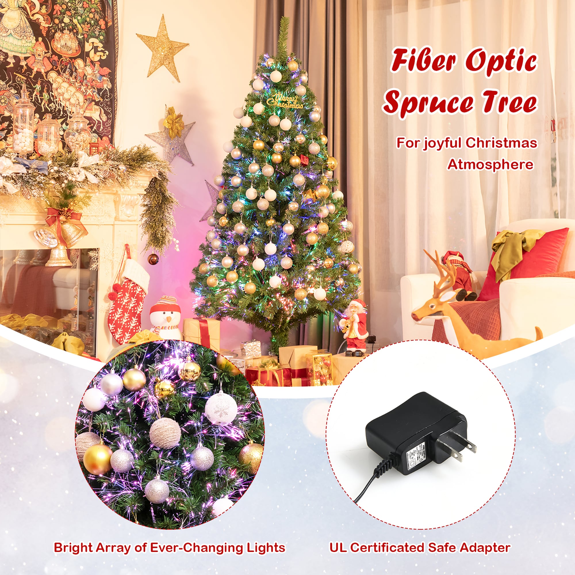 Costway CM23732US Artificial-Christmas-Trees - View #2