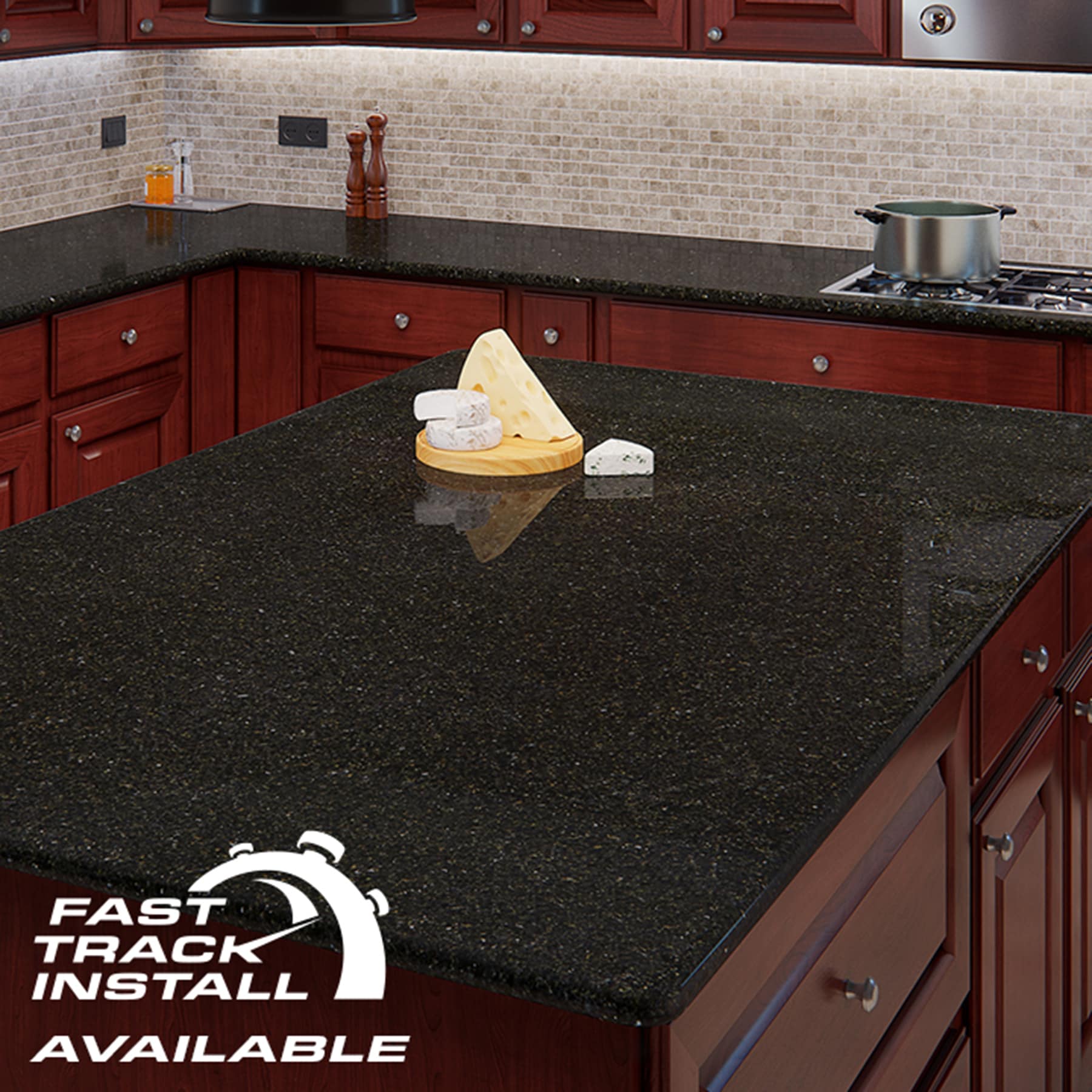 black granite countertops