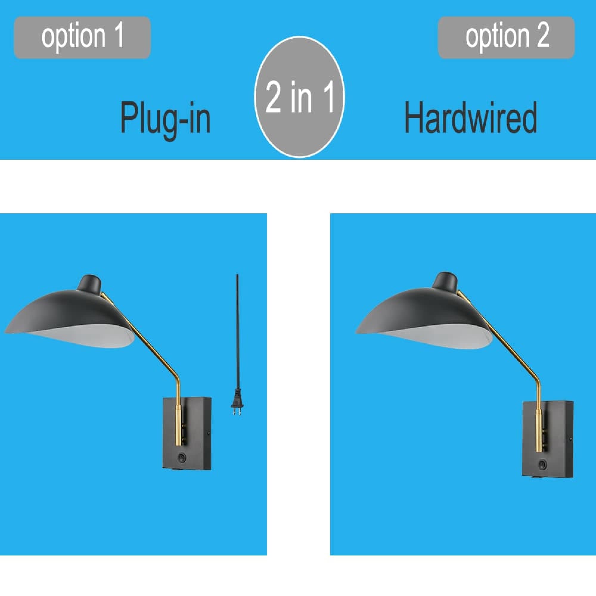 Barn Light Matte Black Swing Arm Wall Sconce