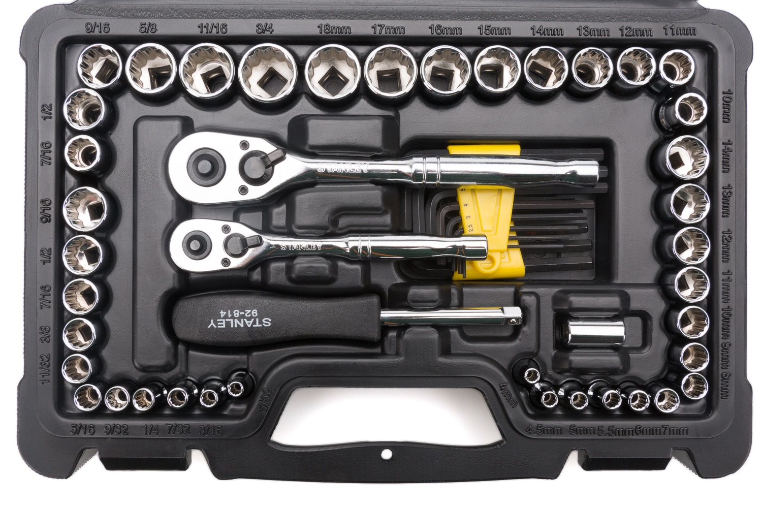 Stanley STMT74858 97-Piece 1/4 in 3/8 in. Drive Mechanics Tool Set