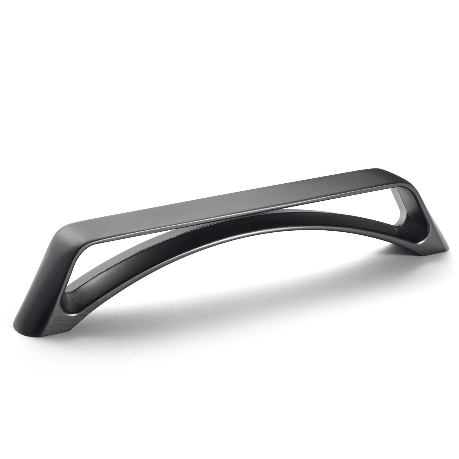 Miaokesen 047BNL-128 5-1/16-in , 128mm Center to Center Brushed Dark Steel Novelty Handle 6 -Pack
