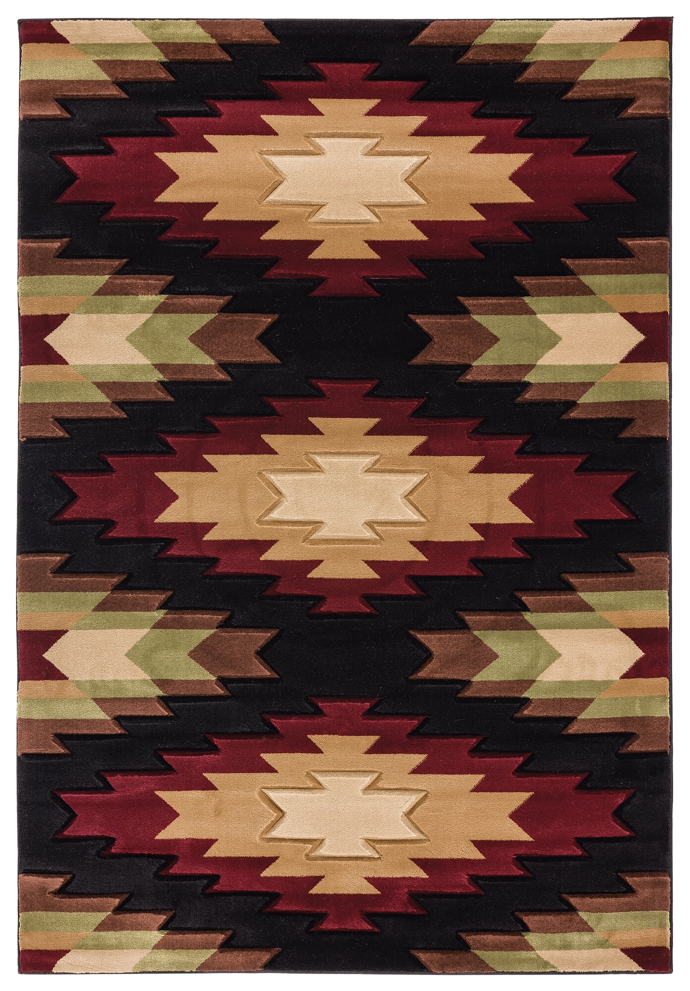 United Weavers Of America 2055 41175 912 Cottage 8 x 11 (ft) Polypropylene Beige Rectangular Indoor Geometric Area rug
