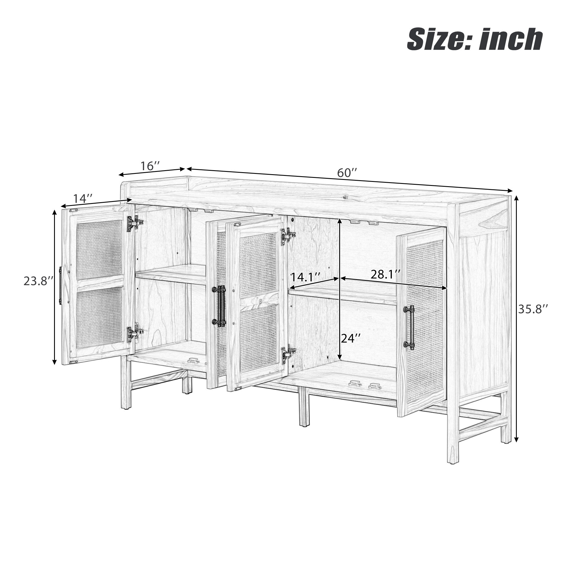 ModernLuxe N715P203848B chests - View #3
