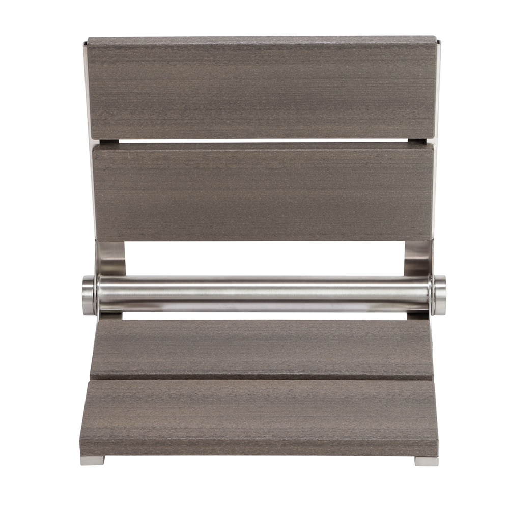 Grabcessories Brushed Nickel / Coastal Gray Shower and bath stool