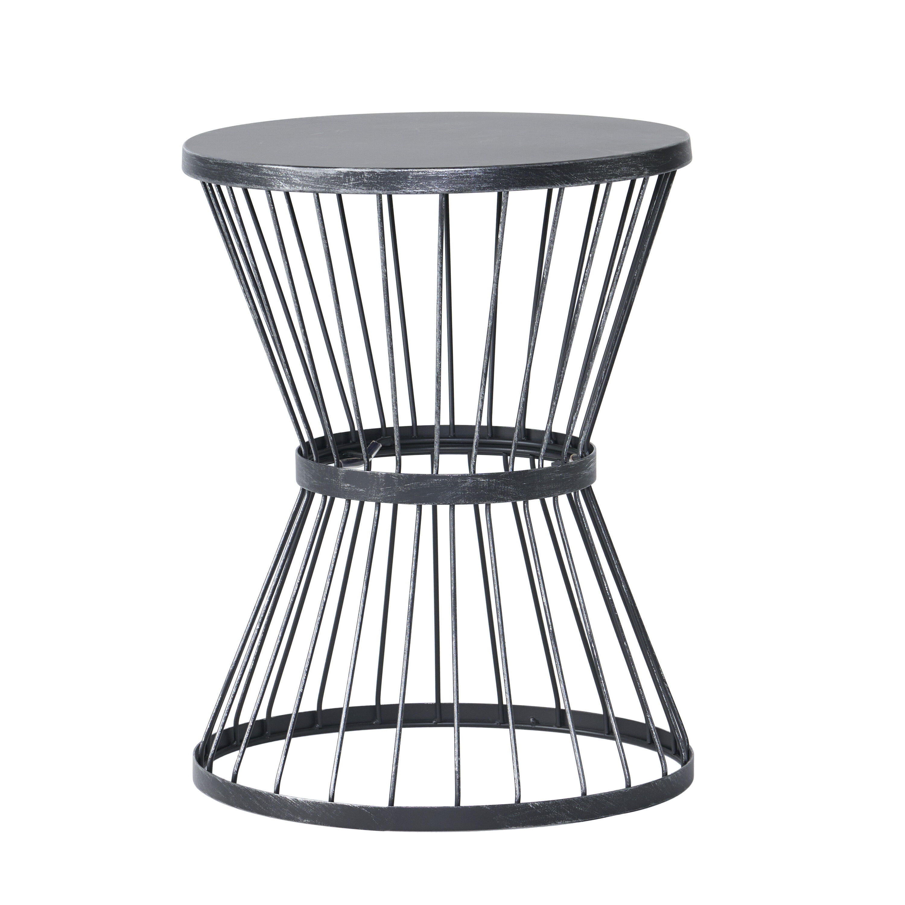 Lassen round outdoor end shop table