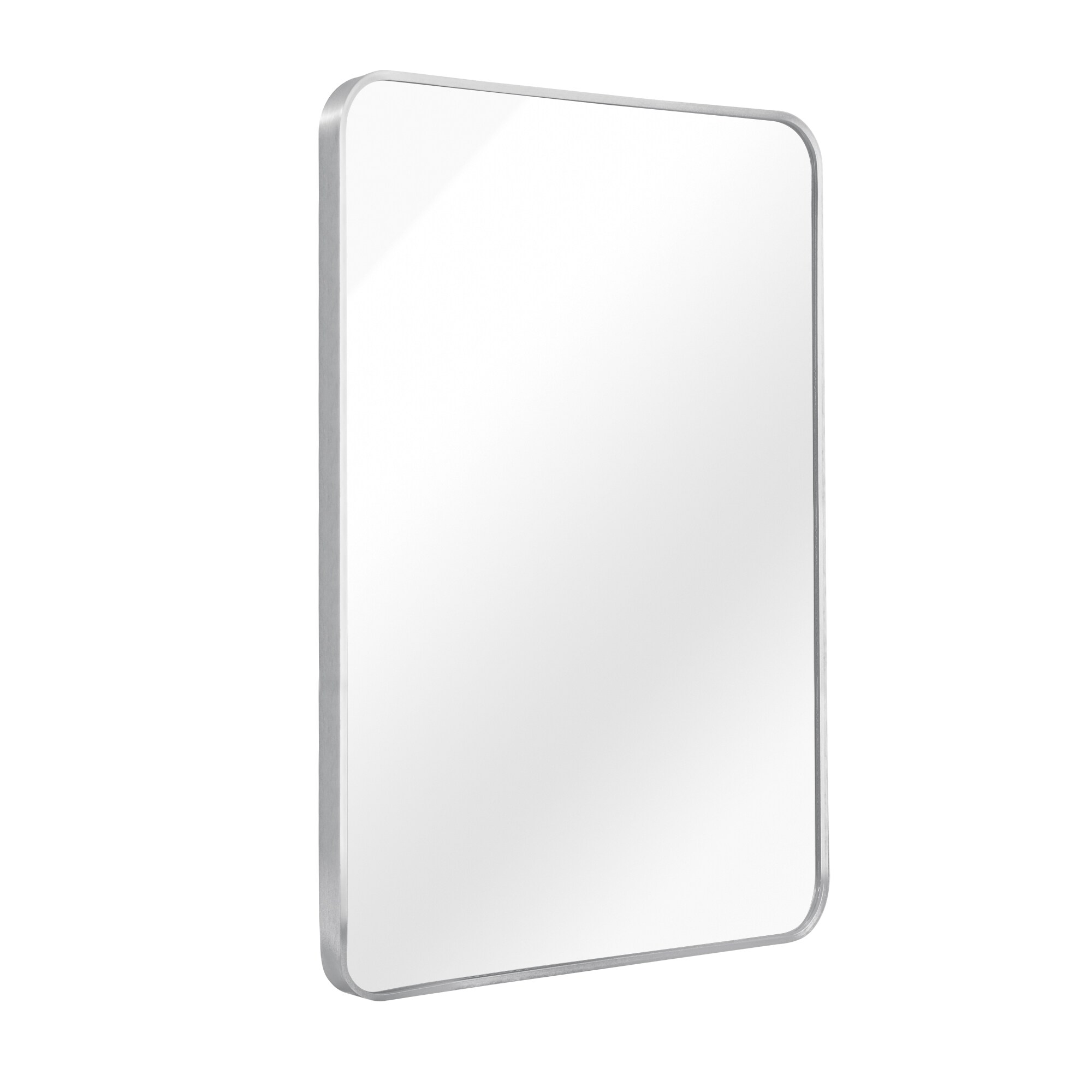 Bayfeve BF-83132-MIR 24-Inches x 32-Inches Framed Rectangle Bathroom Vanity Mirror ( Silver )