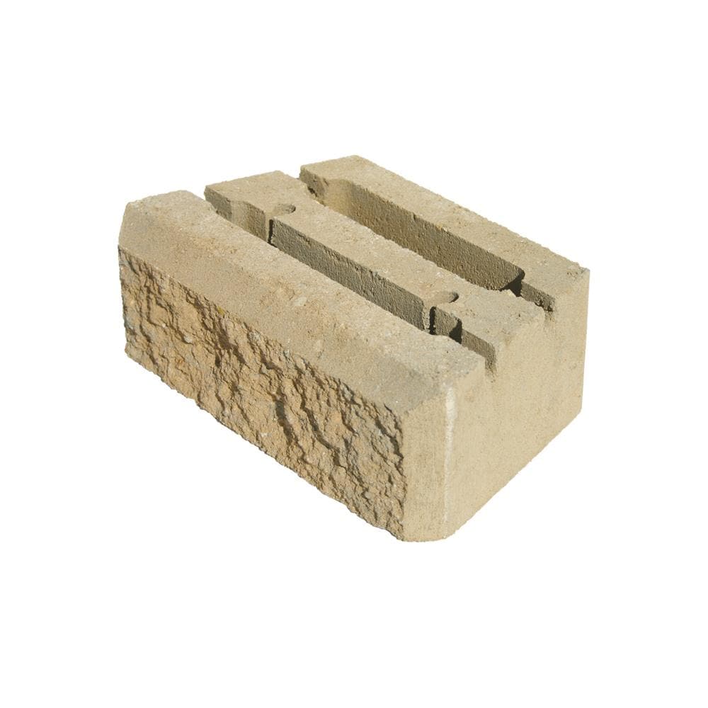 4-in H x 12-in L x 7-in D Tan Concrete Retaining Wall Block in Brown | - Lowe's 201505