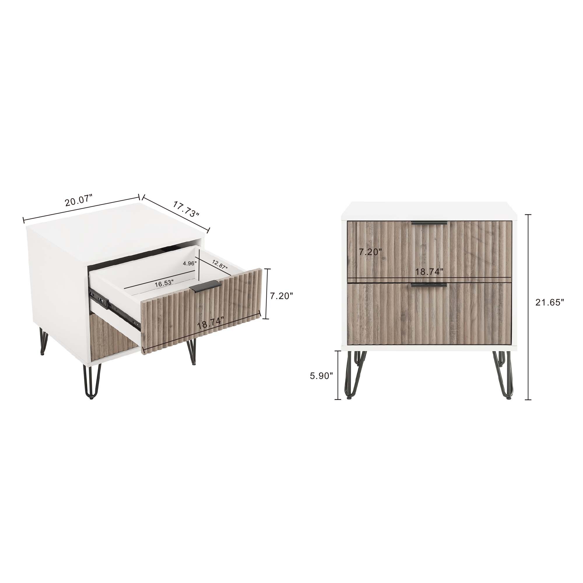 Manhattan Comfort NS002-WG nightstands - View #3