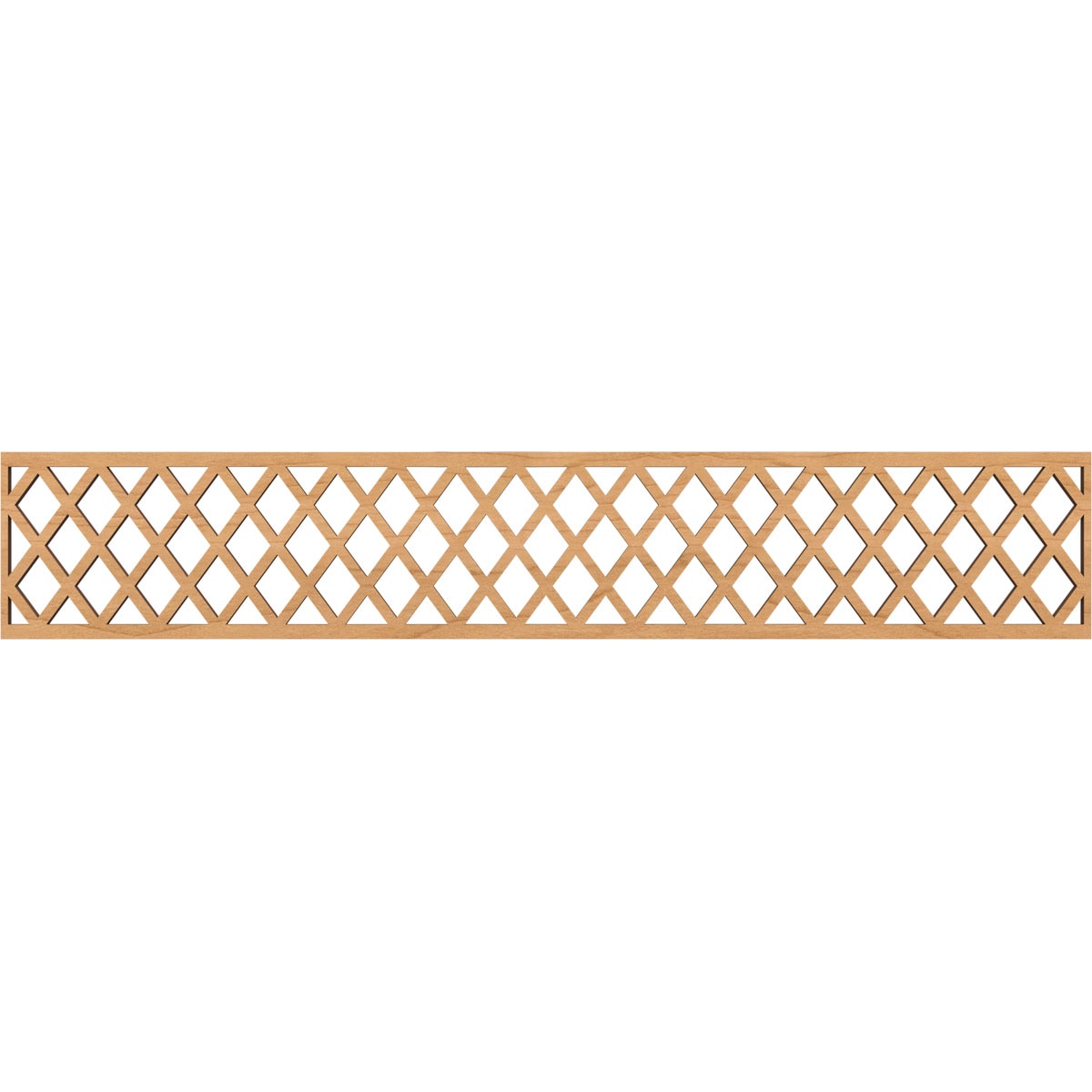 Ekena Millwork MLDB08X46MNCMA Manchester Fretwork Flat Trim 8-in x 3.89-ft Maple Brown Unfinished 2156895 Pierced Wall Panel Moulding