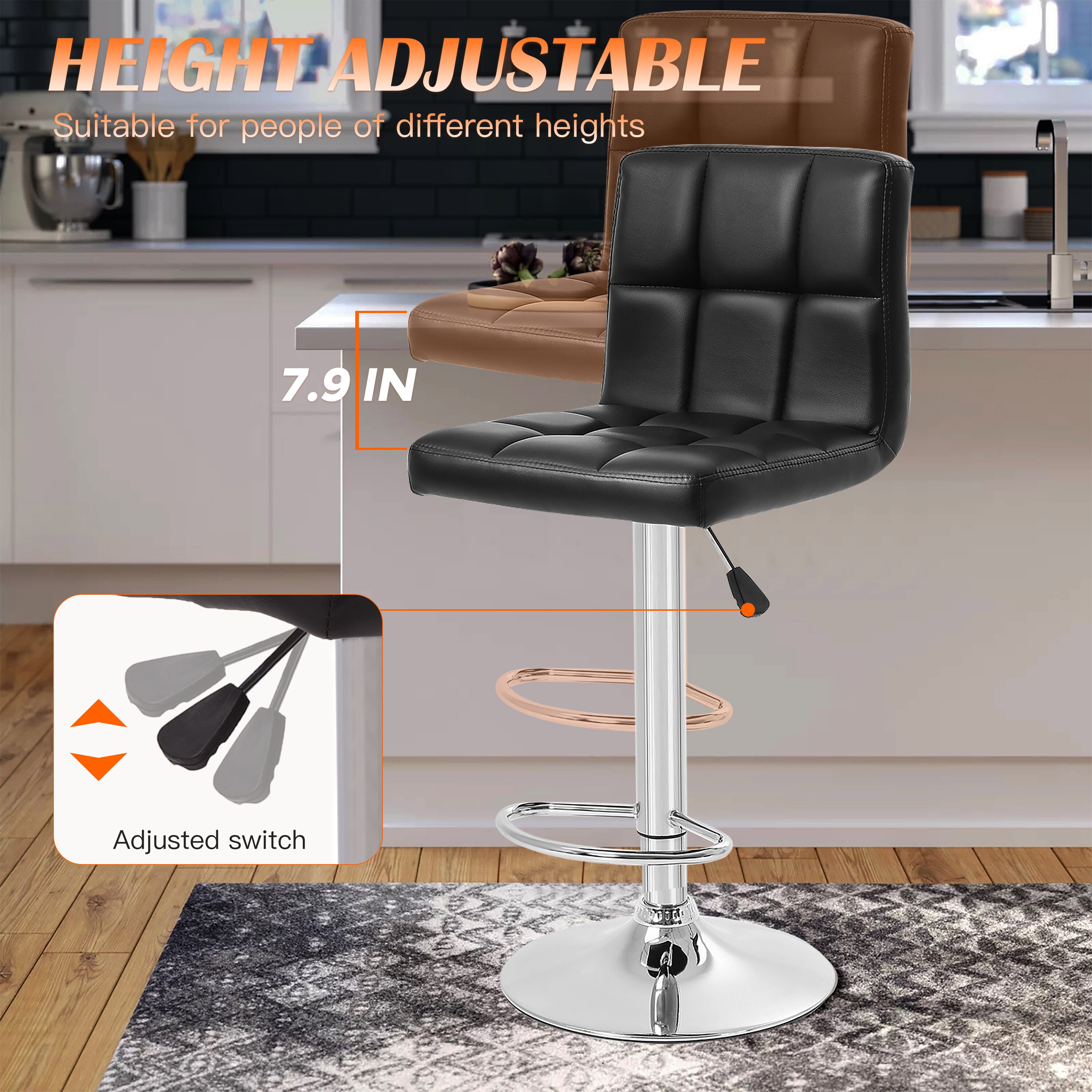 Furniture of America 004L-B06-BK stools - View #8