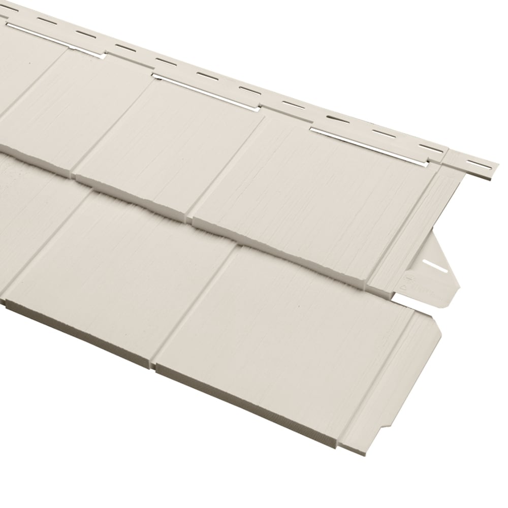 Georgia-Pacific 263978B Cedar Spectrum Perfection Shake Pearl Vinyl Siding Panel 15.5-in x 54.625-in (5-sq ft /piece)