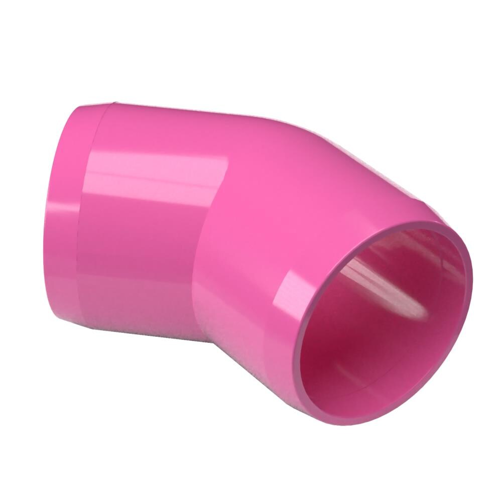 PVC Pipeworks 050-45-PK-10 1/2-in 45-Degree PVC Elbow in Pink (10-Pack)