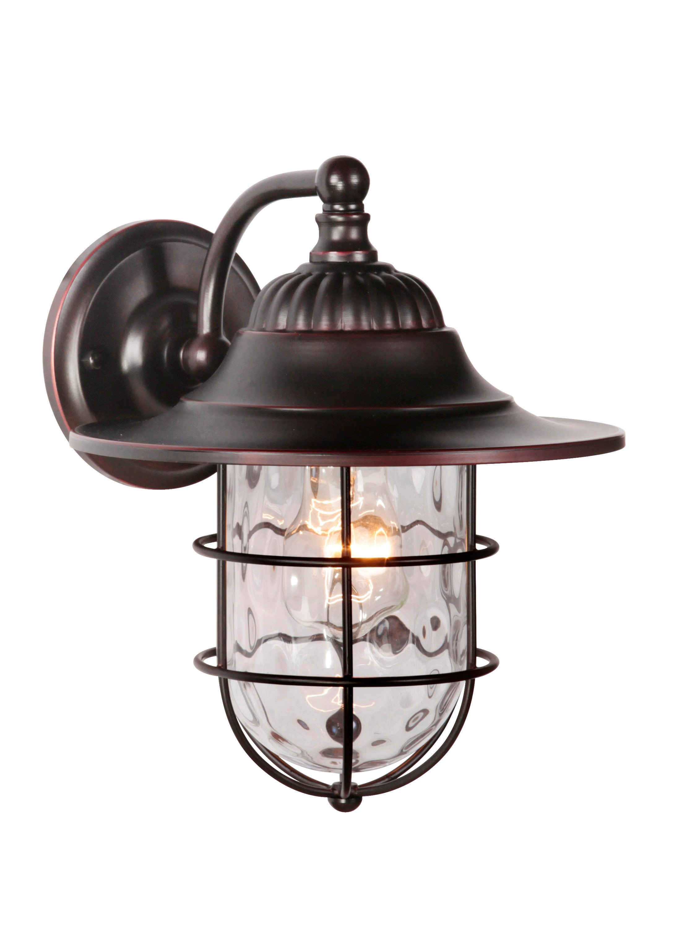 Craftmade Fairmont 1-Light 10.63-in H Oiled Bronze Gilded Outdoor Wall ...