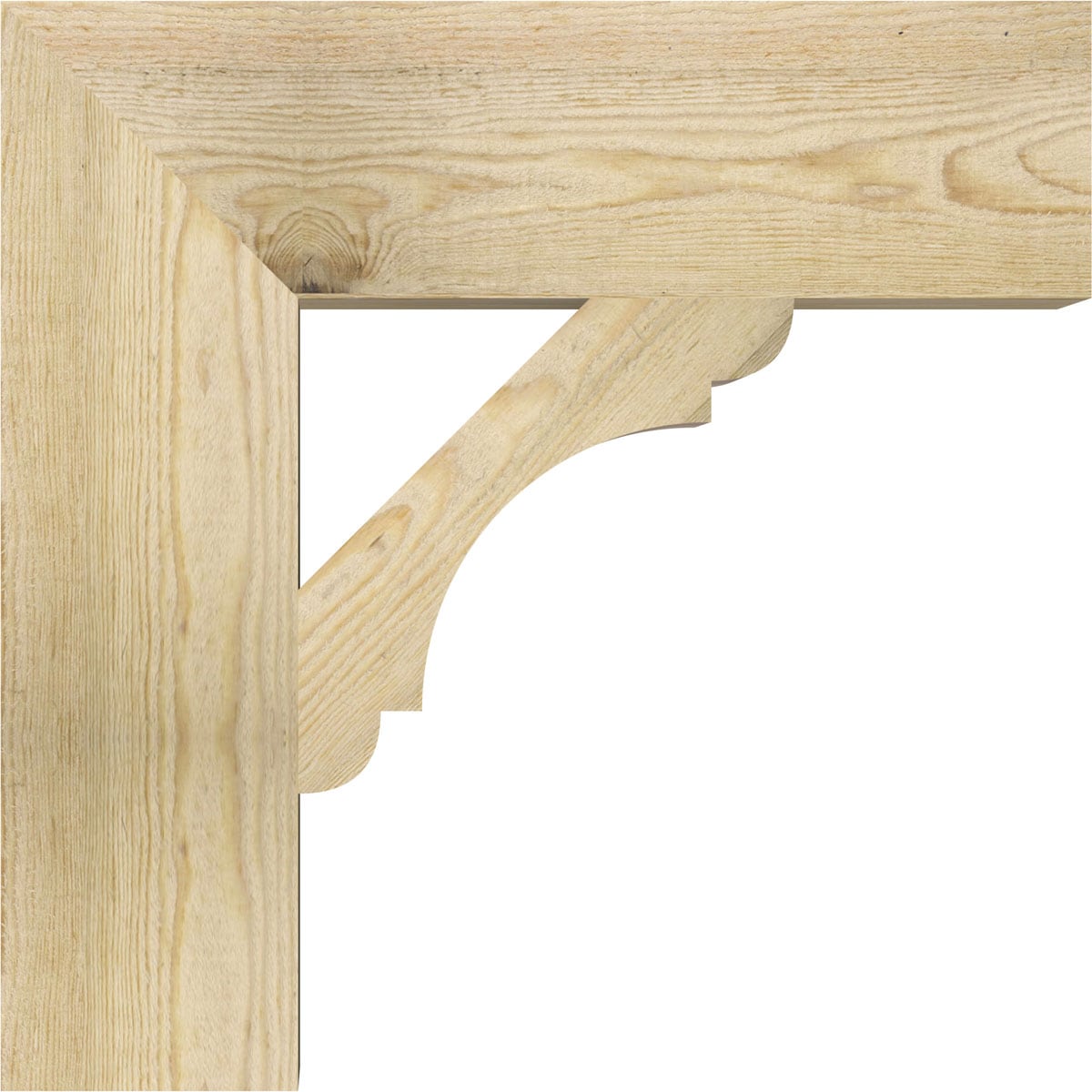 Ekena Millwork BKT06X22X22OLY05RDF Exterior-Brackets-Braces - View #3