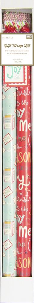 Creative Presence IG100448 2.5-ft x 10-ft Christmas Wrapping Paper