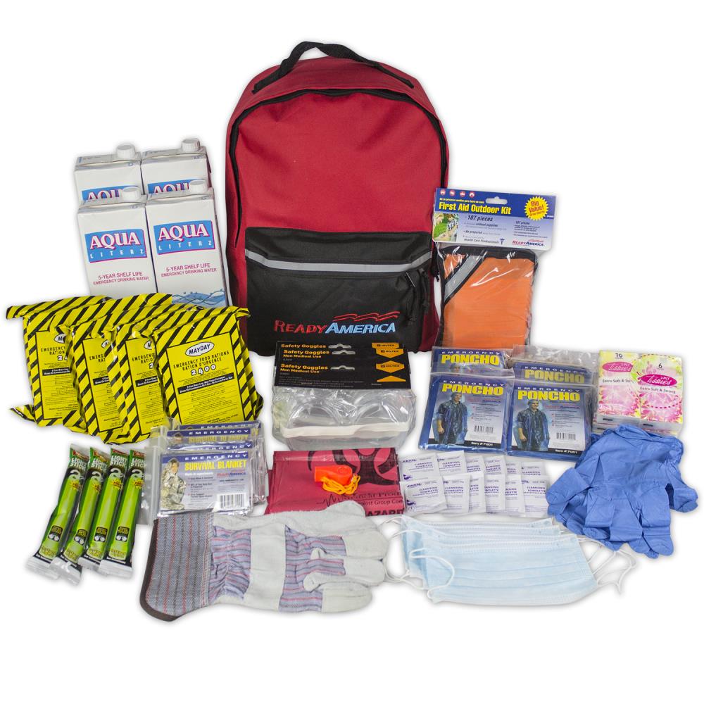 2-Person 3-Day Emergency Kit with Backpack and Emergency Power Station