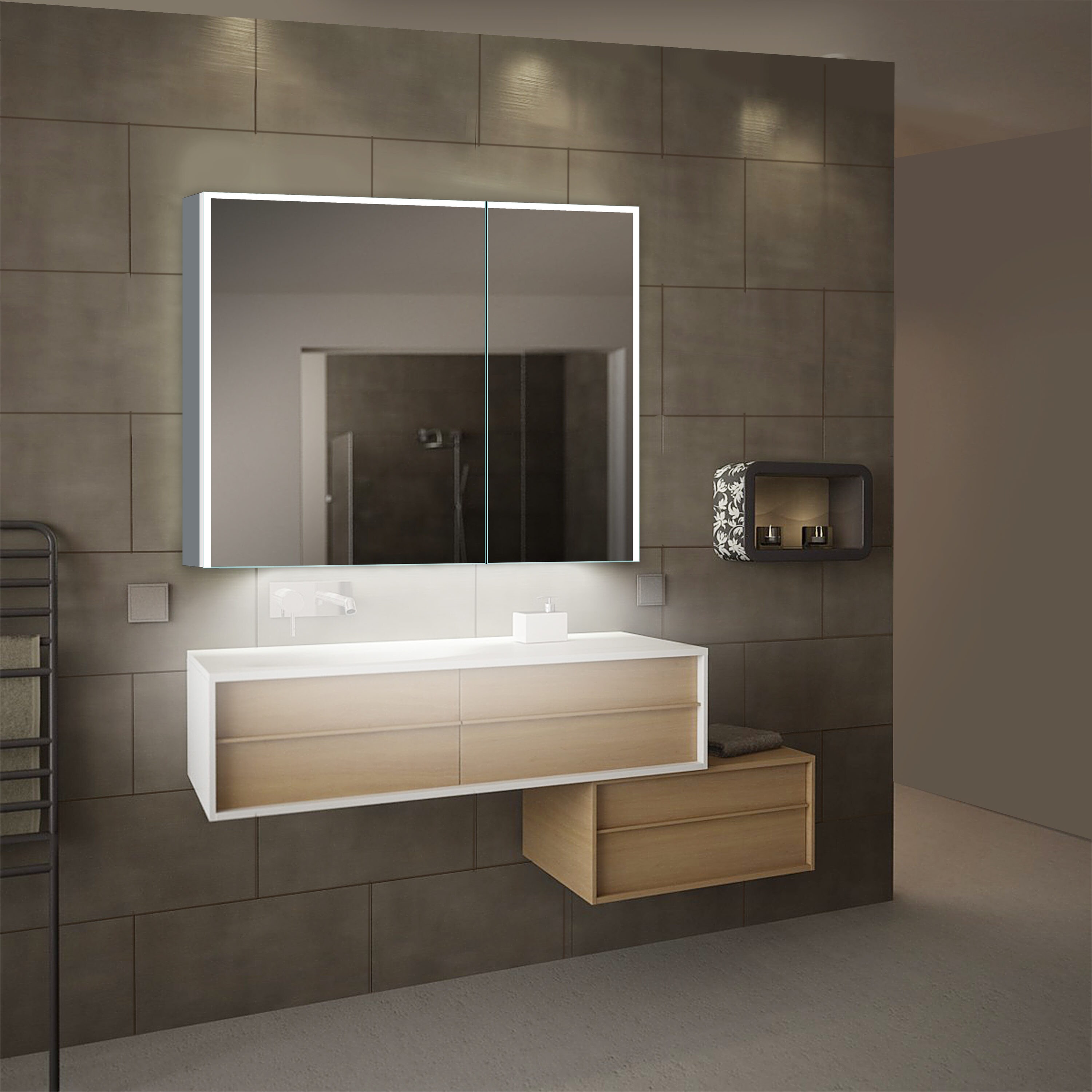 lighted IMPRESSIONS LI5102 Bathroom-Medicine-Cabinets - View #4