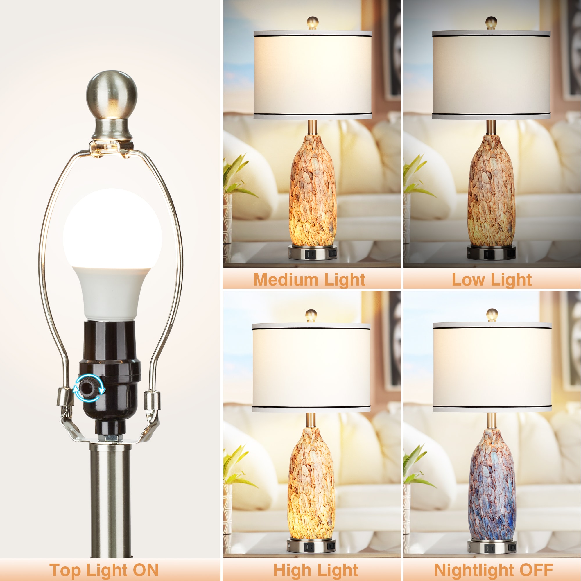 UrFurnishings TD-337 Table-Lamps - View #10