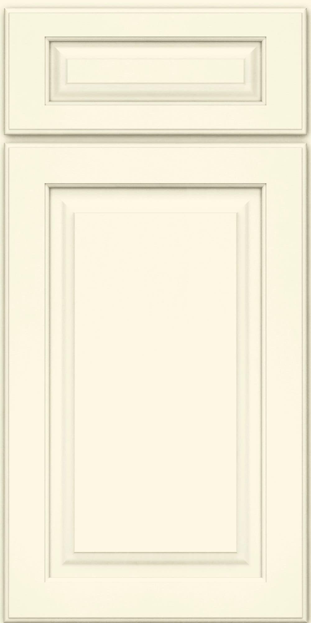 KraftMaid Montclair 14.625-in W x 14.625-in H Warm White Painted ...