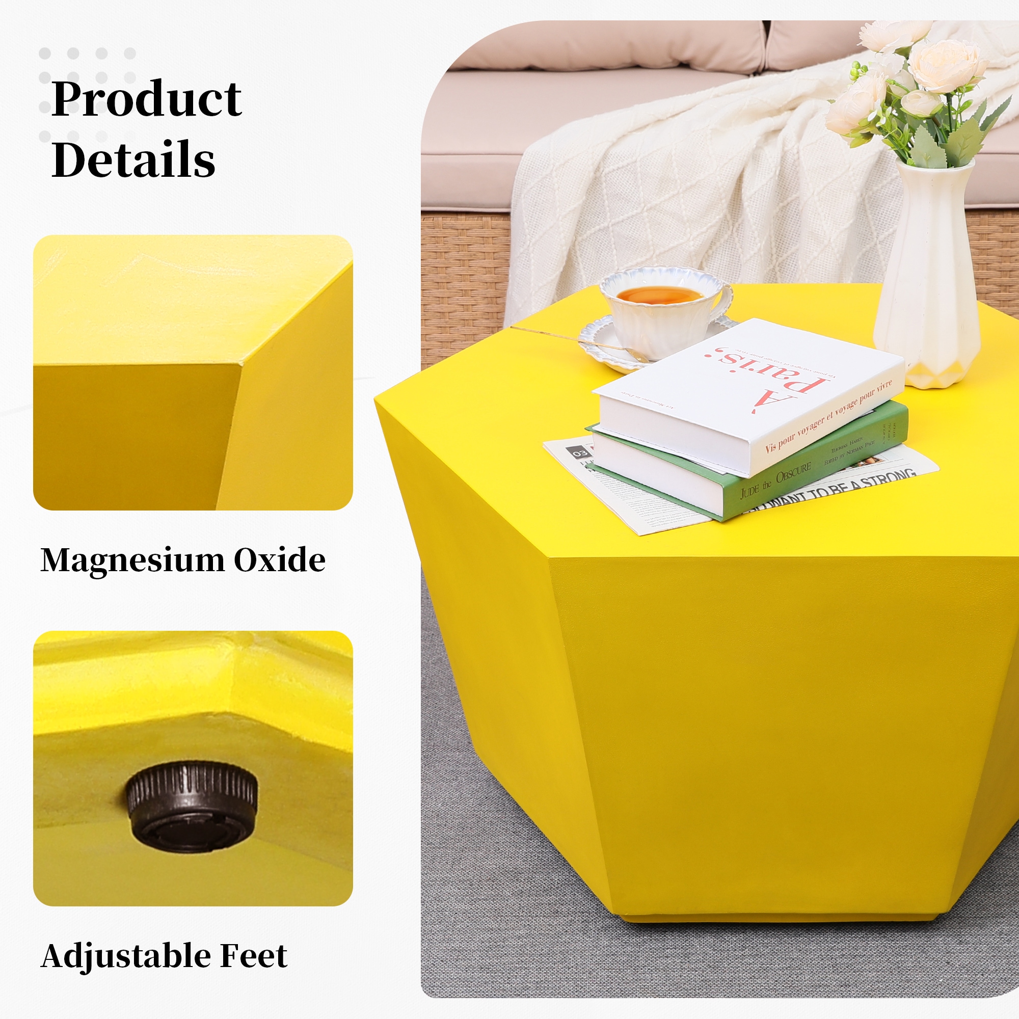 UPHA PL-T28M-6BX-LMY Patio-Tables - View #4