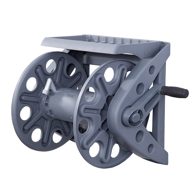 Style Selections Plastic 200-ft Wall-mount Hose Reel in the Garden