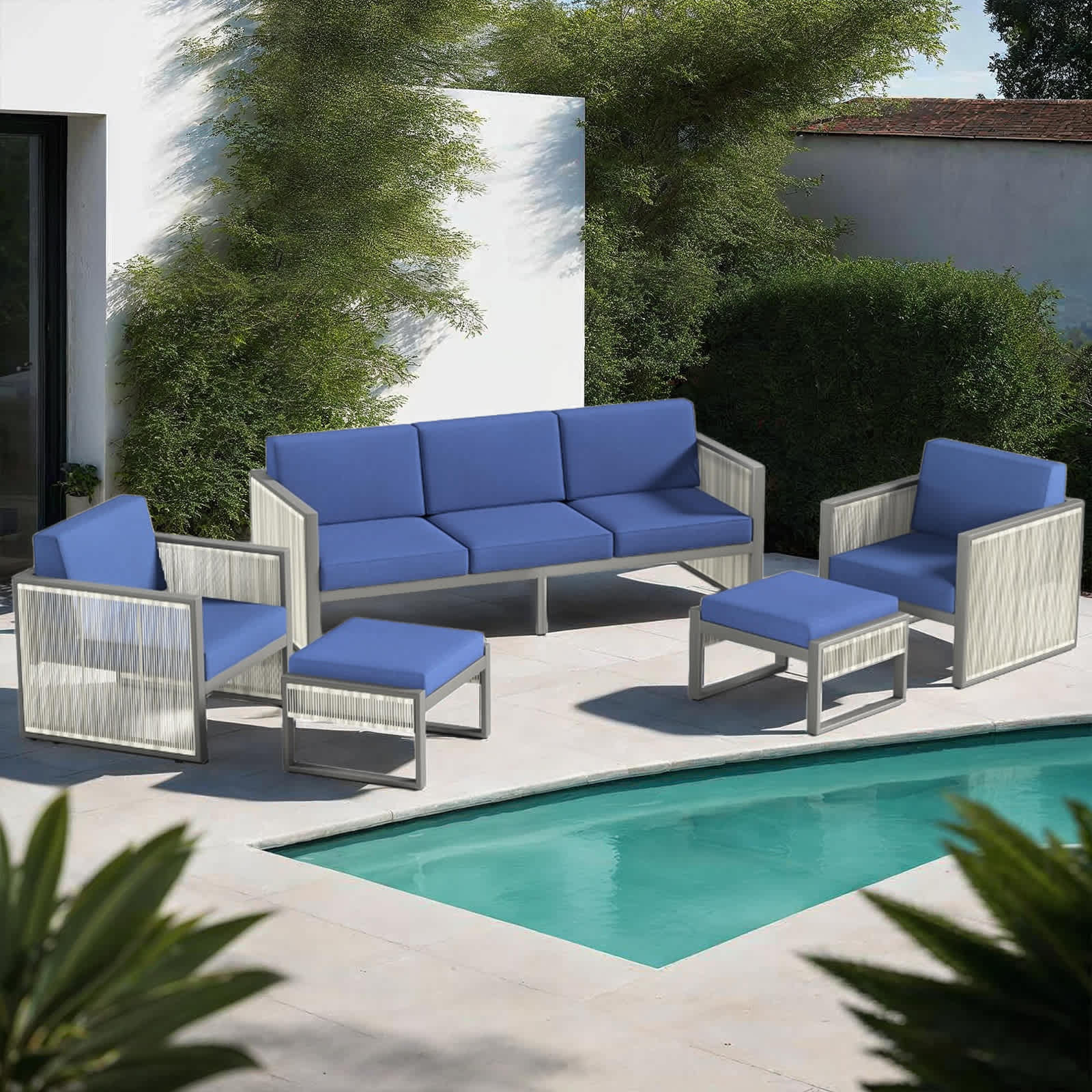 Bestier USLOW-O500319B-BLUE Patio-Conversation-Sets - View #2