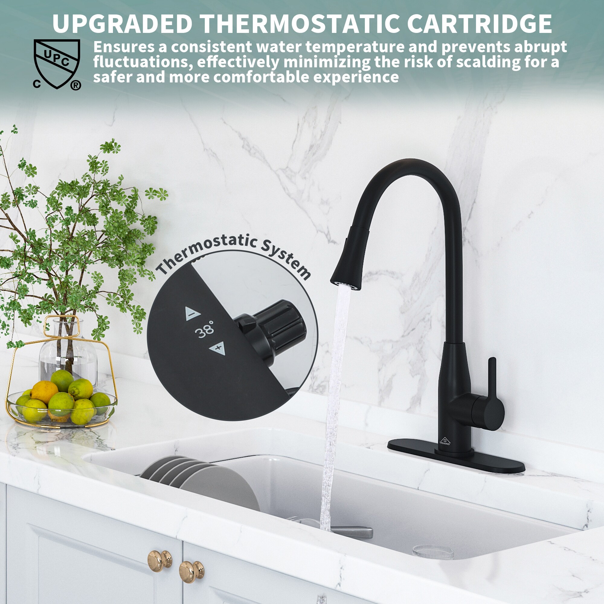 CASAINC CA-W3052-BN Kitchen-Faucets - View #9