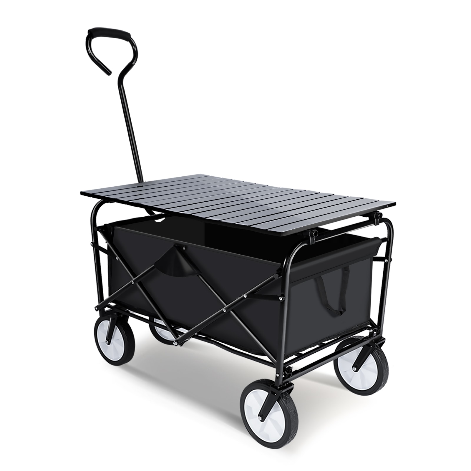 Siavonce FZ68192 Utility cart 6-cu ft Steel Folding Yard Cart