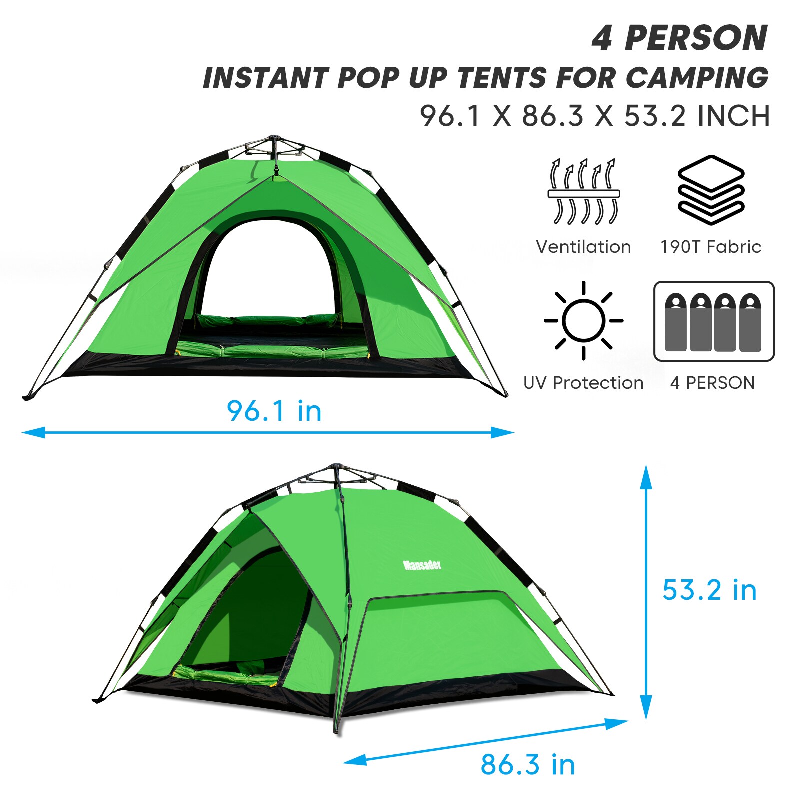 GARSING MAN-AUTODO--4P-GR tents - View #5