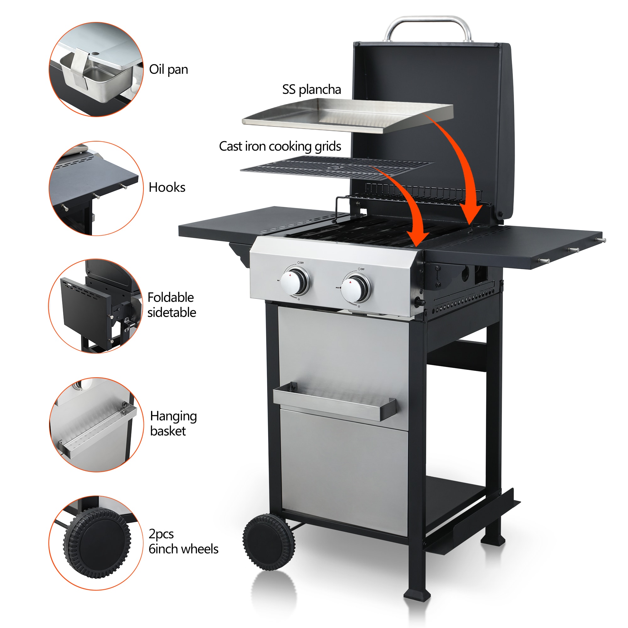 Clihome CL-GR08387 Gas-Grill - View #9