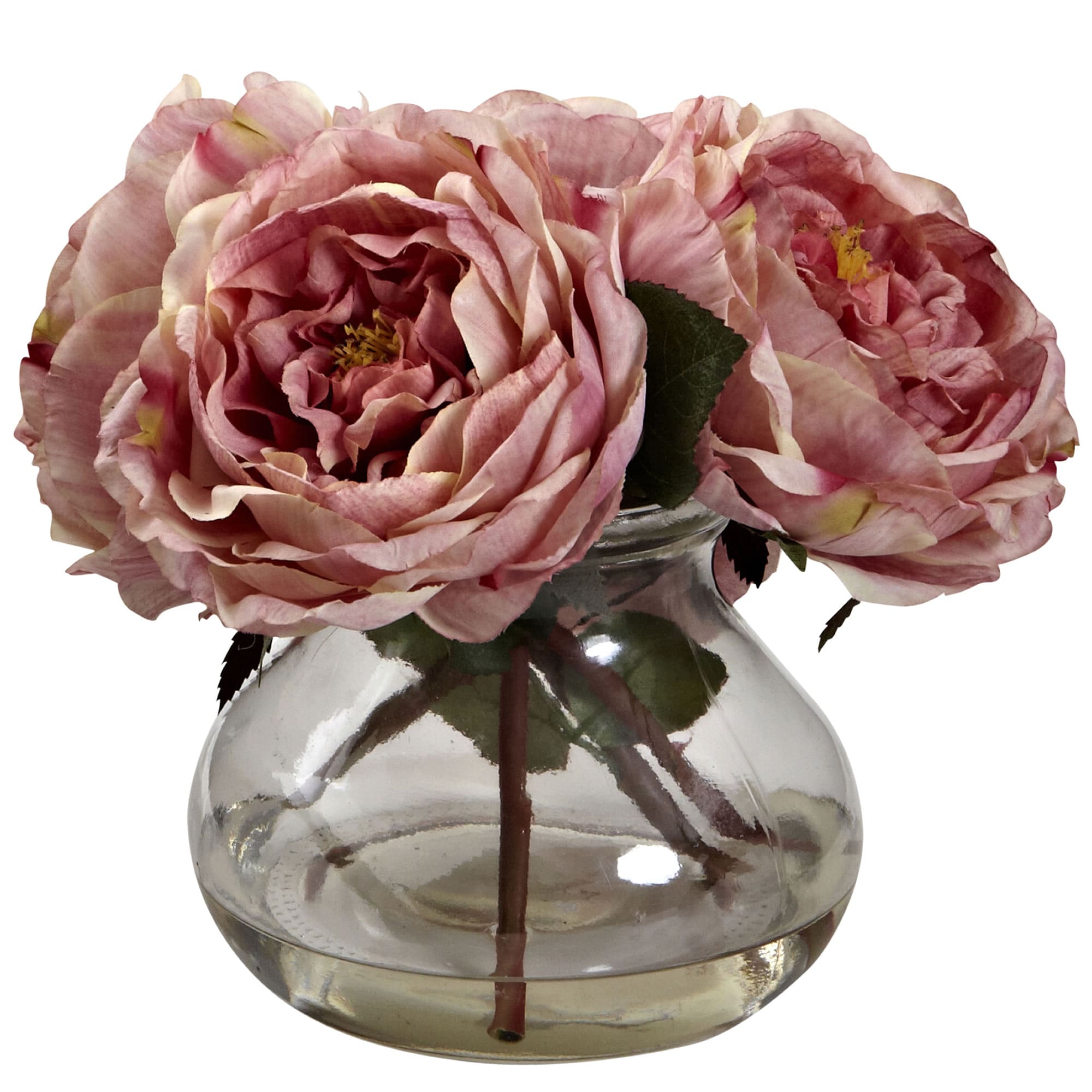 Nearly Natural 1391-PK 8-Inches Pink Indoor Desktop Silk Artificial flower